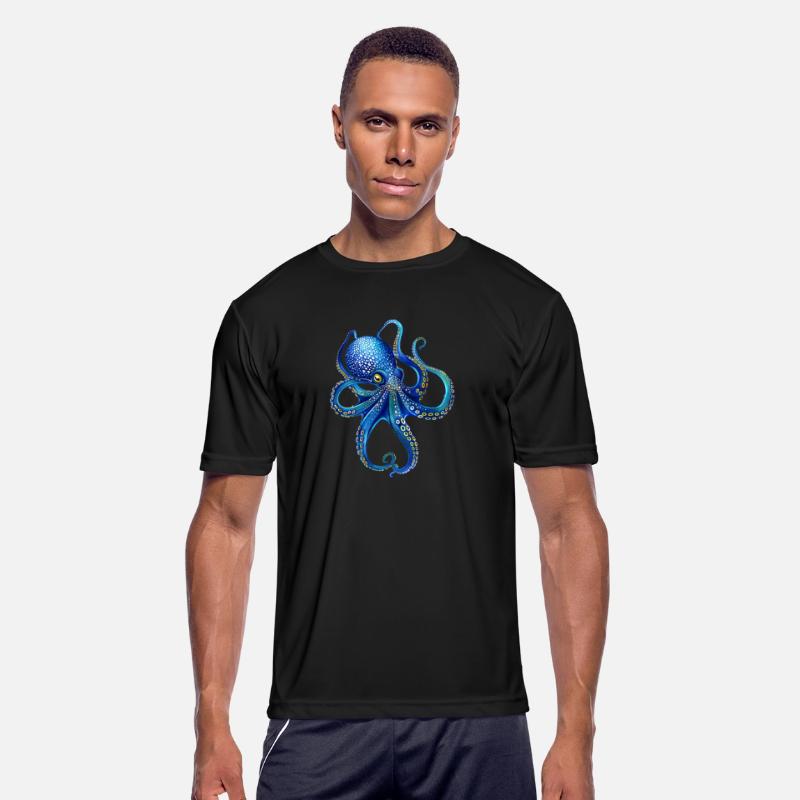 Octopus Art,Octopus Drawing,Blue Octopus