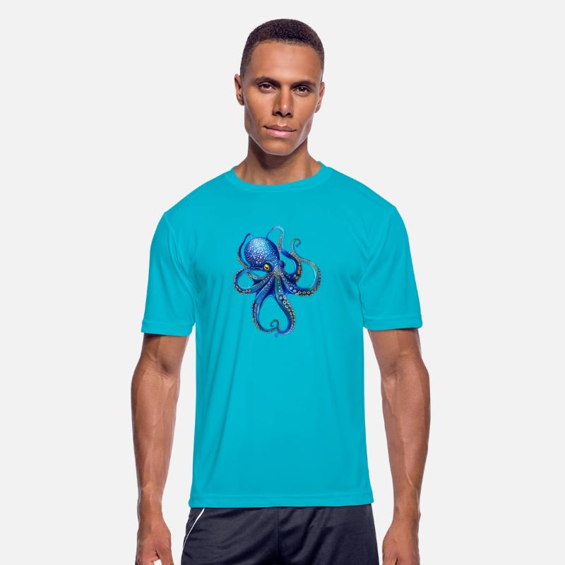 Octopus Art,Octopus Drawing,Blue Octopus