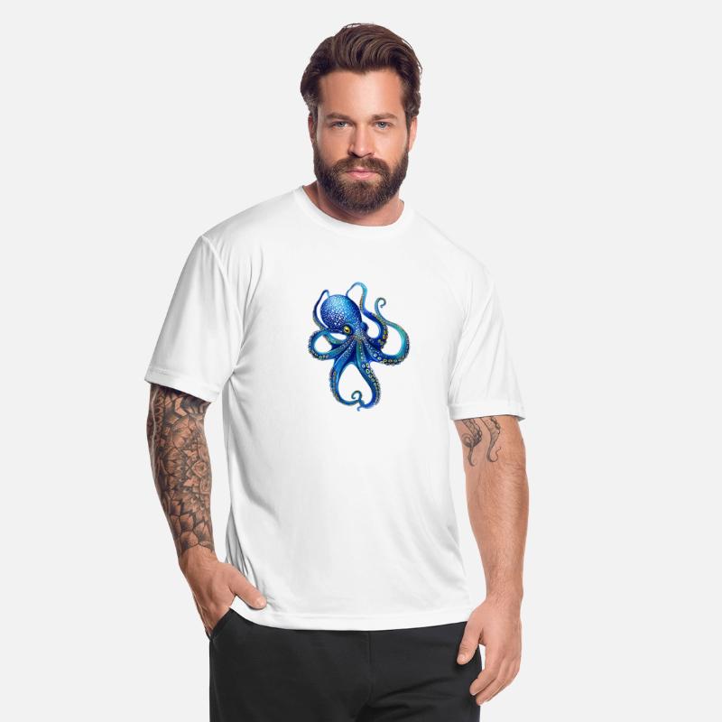 Octopus Art,Octopus Drawing,Blue Octopus