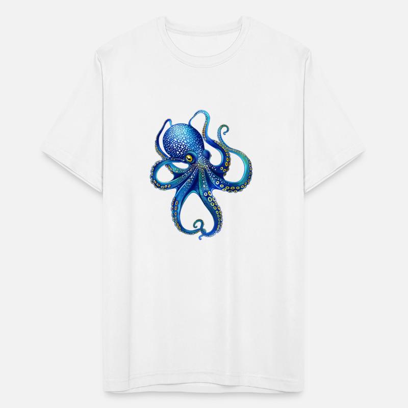 Octopus Art,Octopus Drawing,Blue Octopus