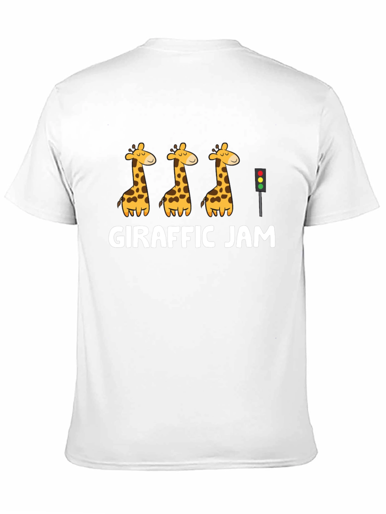 Girafffic Jam Graphic Tee - Black Crewneck T-Shirt