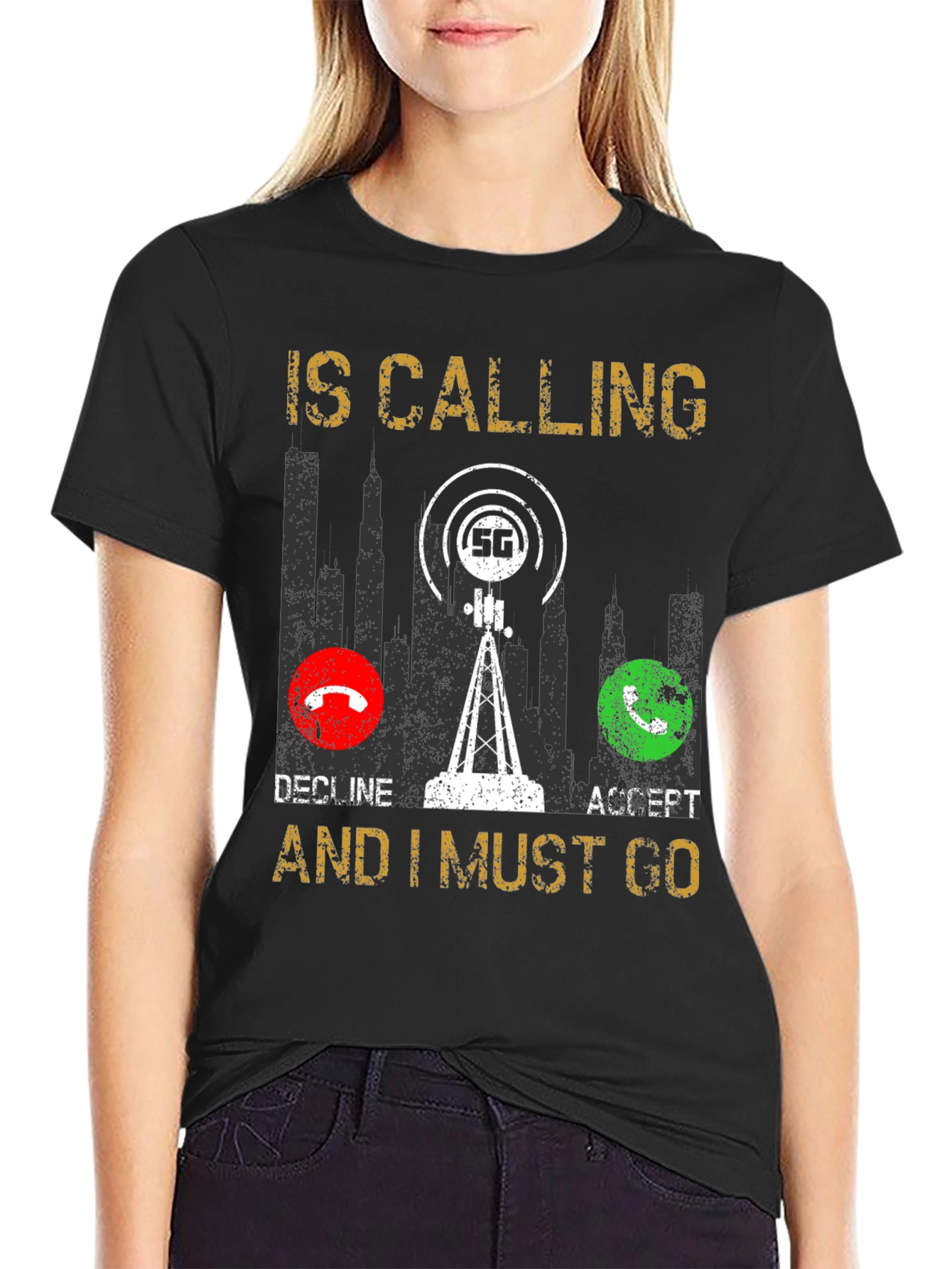 5G Calling T-Shirt - Funny Tech Lover Gift