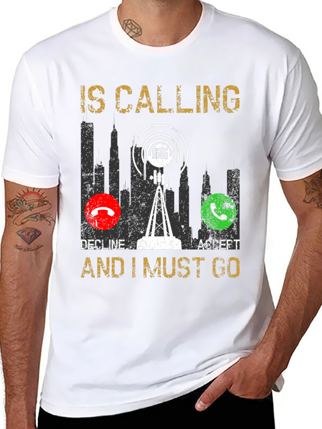 5G Calling T-Shirt - Funny Tech Lover Gift