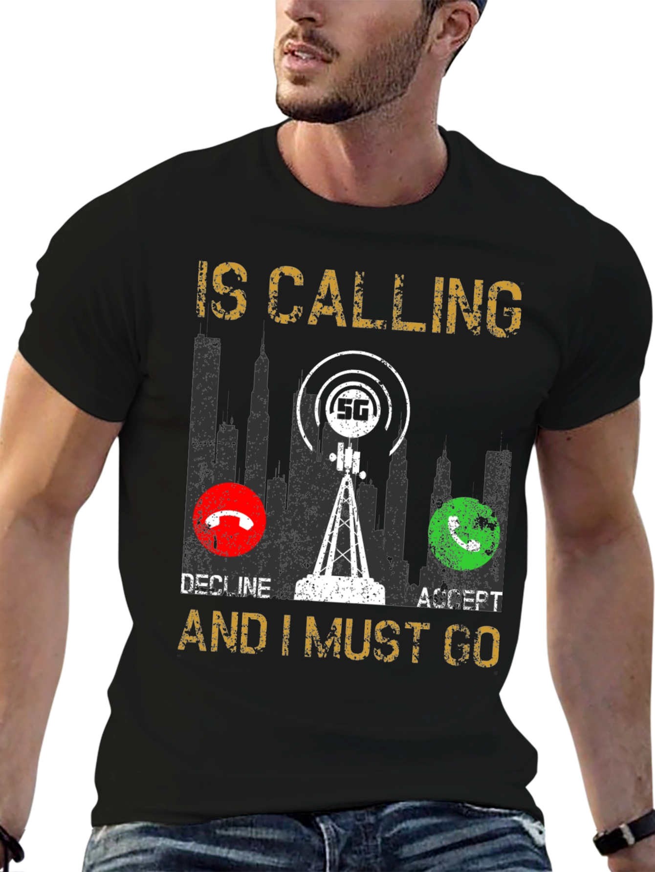 5G Calling T-Shirt - Funny Tech Lover Gift