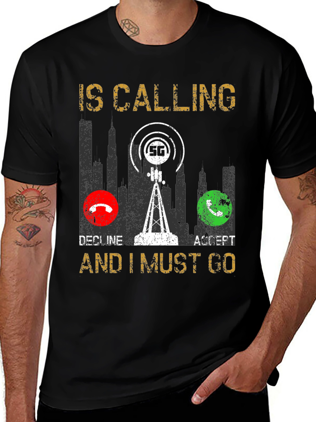 5G Calling T-Shirt - Funny Tech Lover Gift