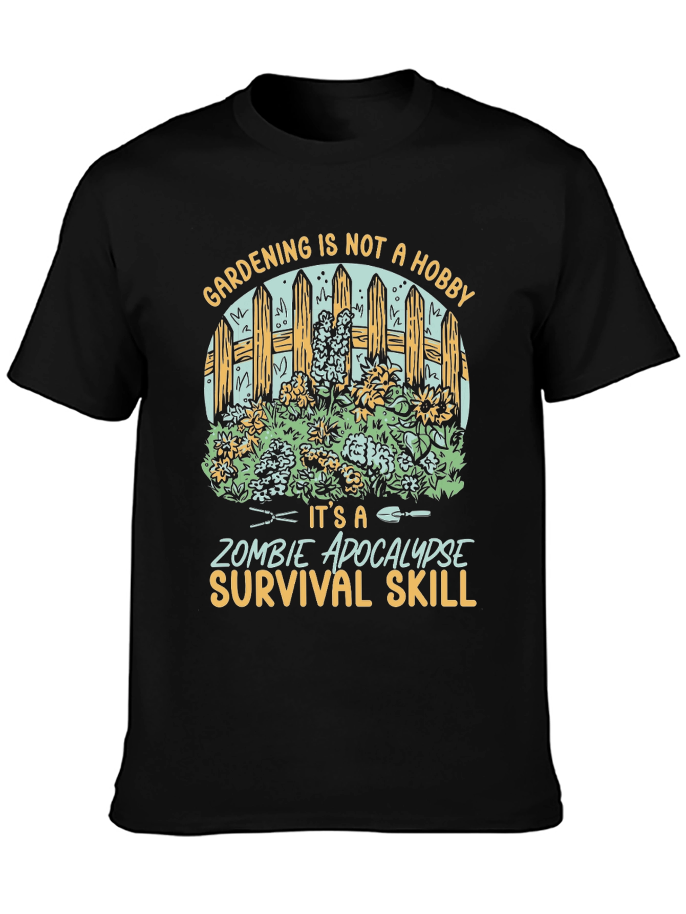 Gardening Zombie Apocalypse Survival Skill T-Shirt