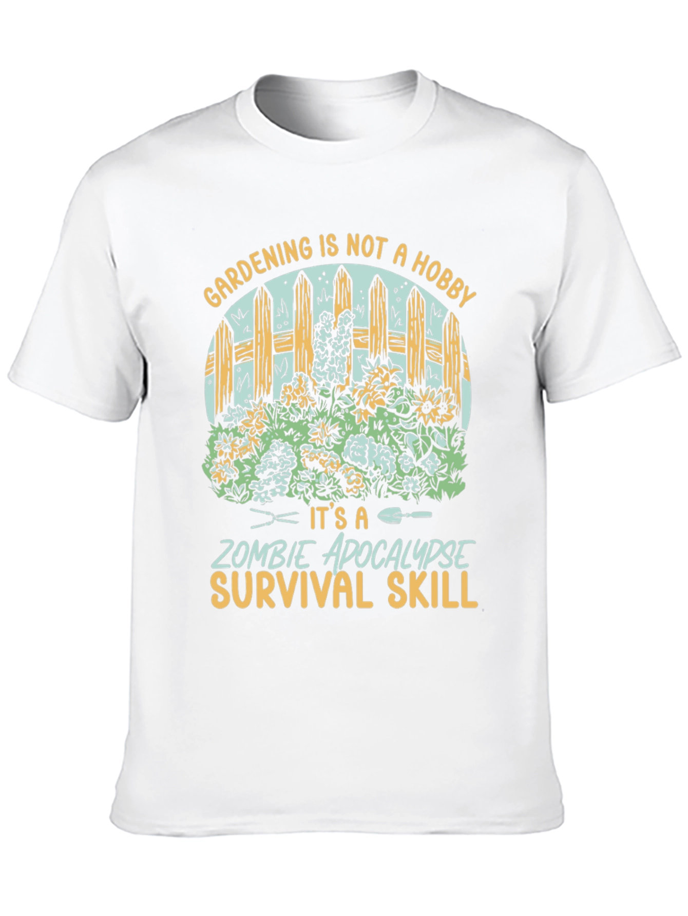 Gardening Zombie Apocalypse Survival Skill T-Shirt
