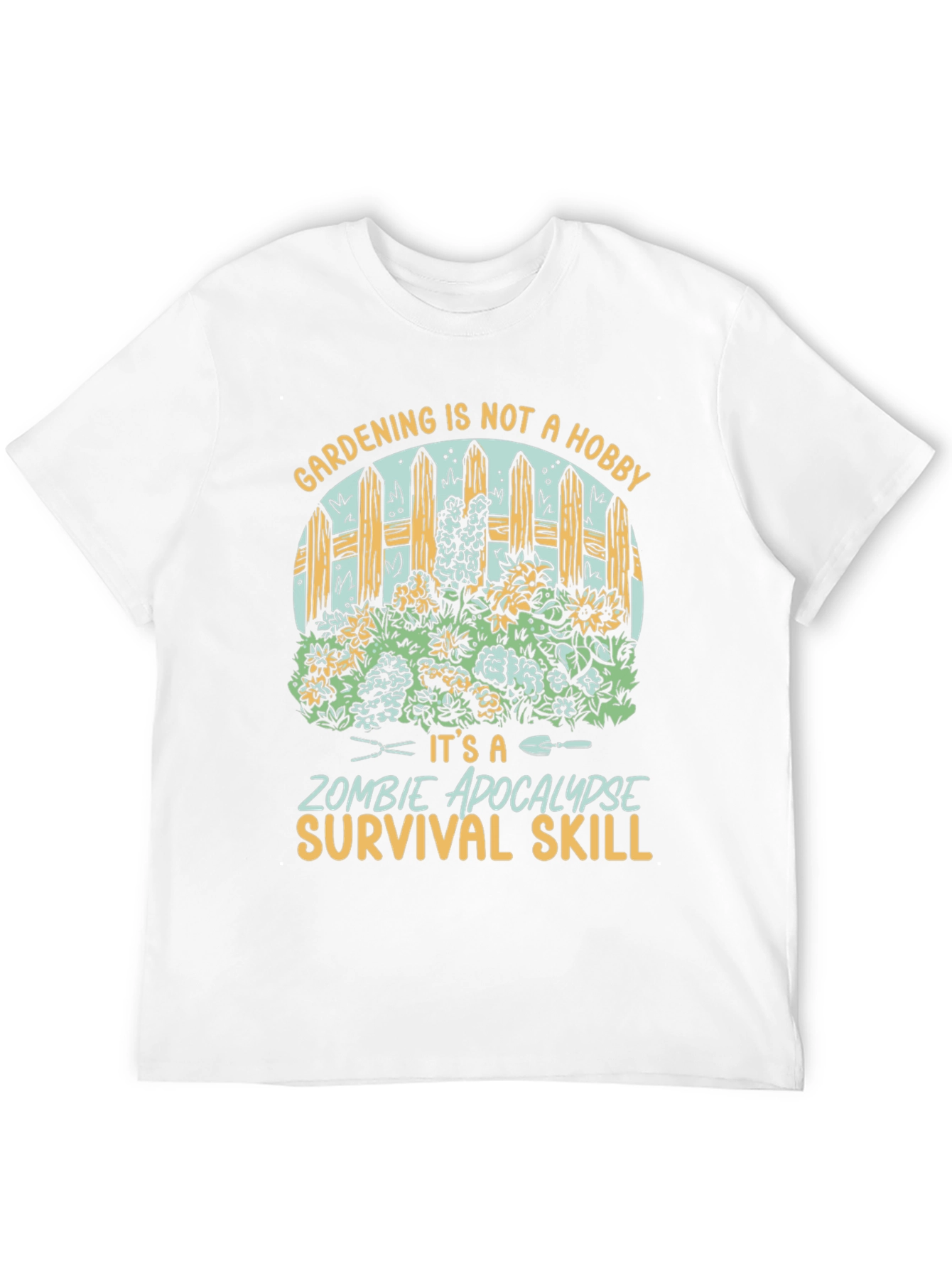 Gardening Zombie Apocalypse Survival Skill T-Shirt