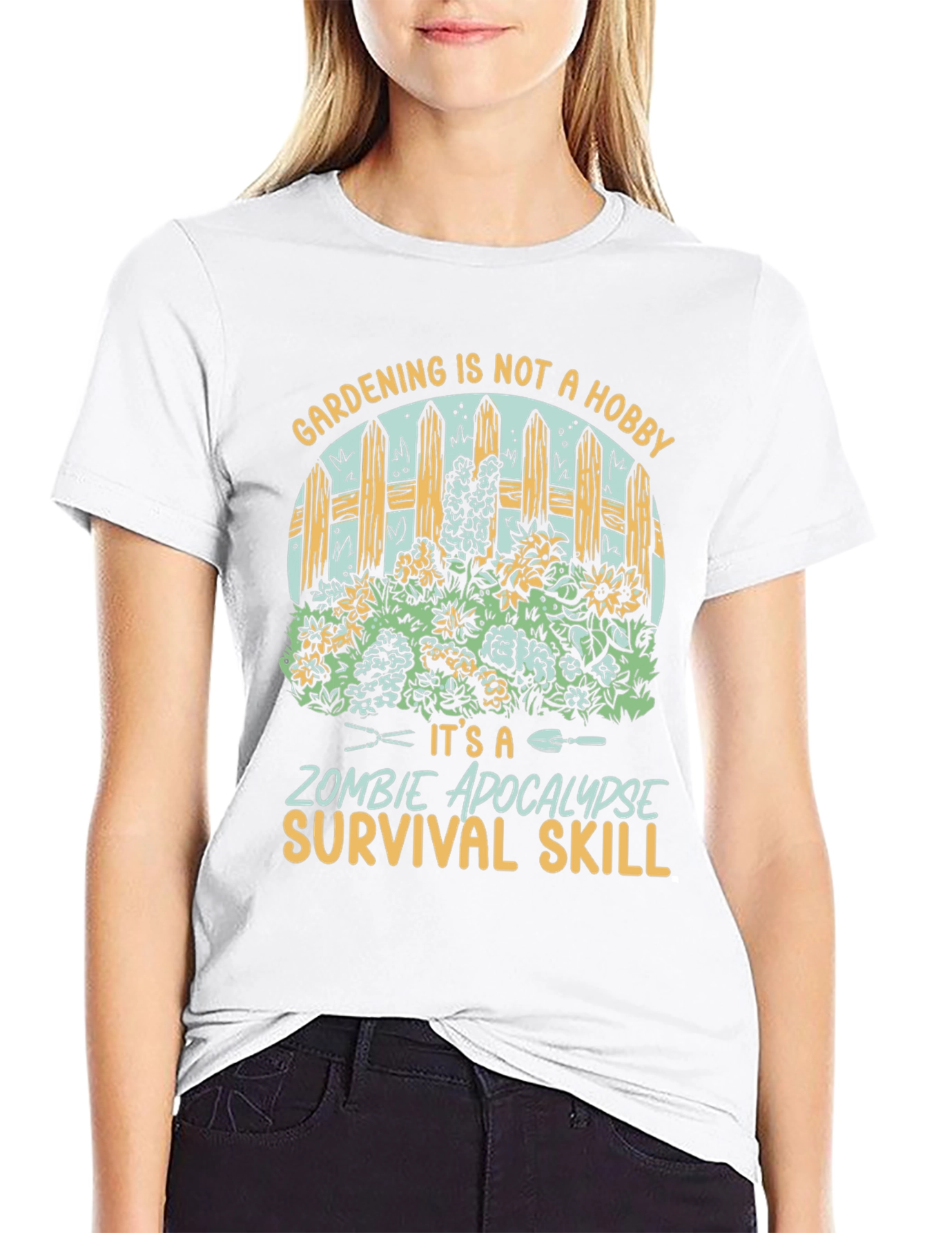 Gardening Zombie Apocalypse Survival Skill T-Shirt