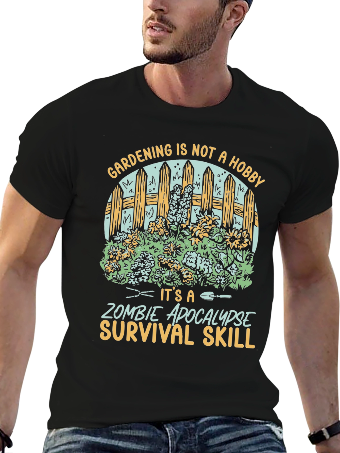 Gardening Zombie Apocalypse Survival Skill T-Shirt