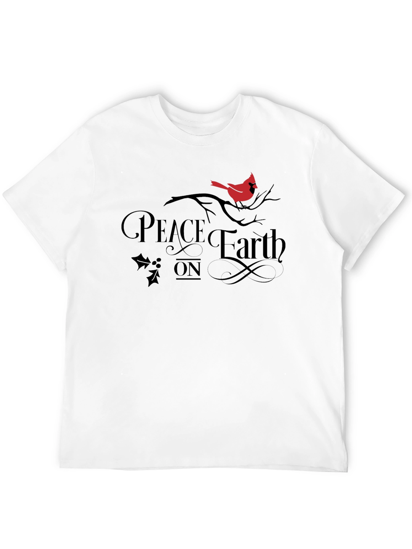 Peace On Earth Cardinal Graphic T-Shirt