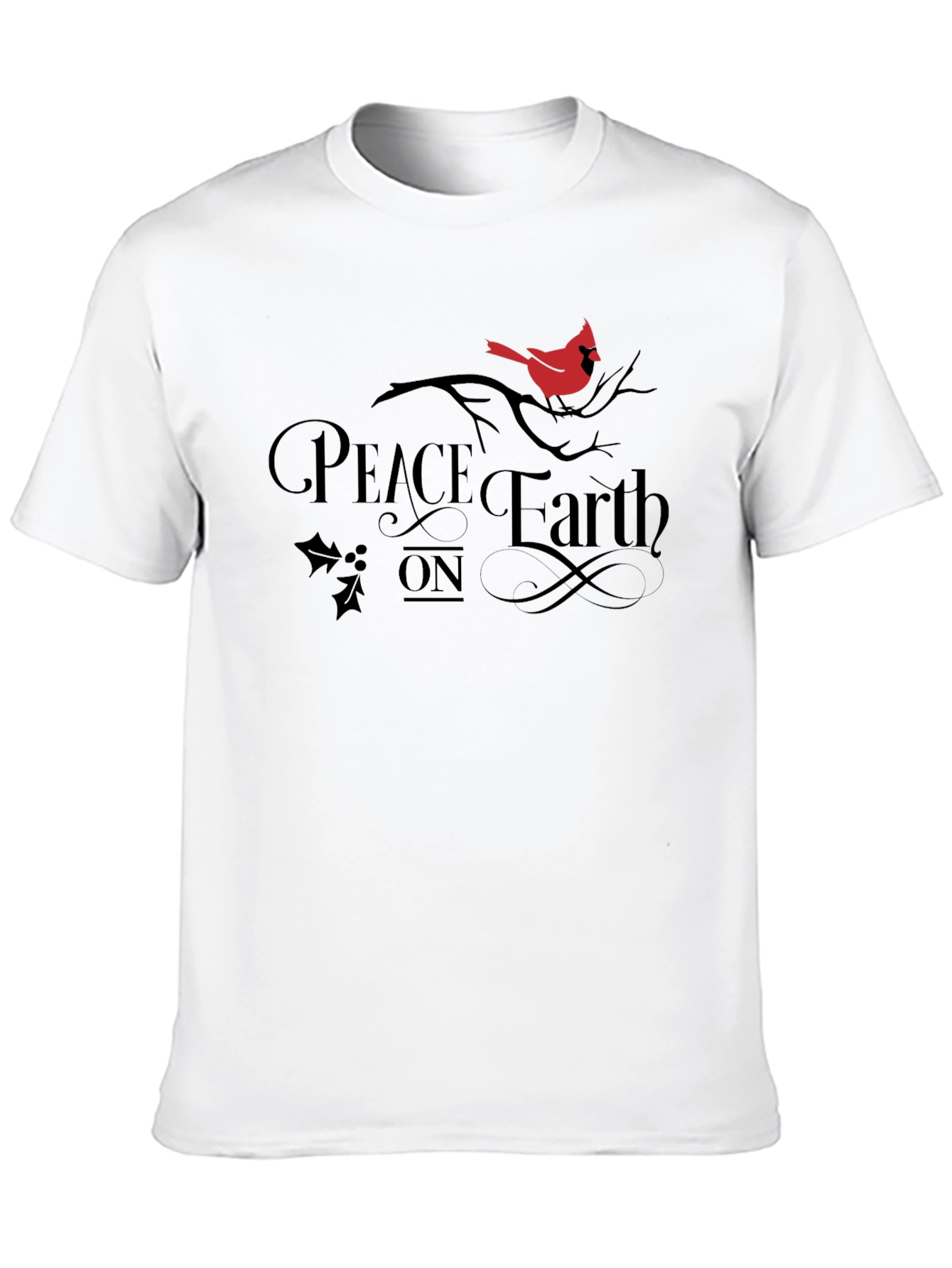 Peace On Earth Cardinal Graphic T-Shirt