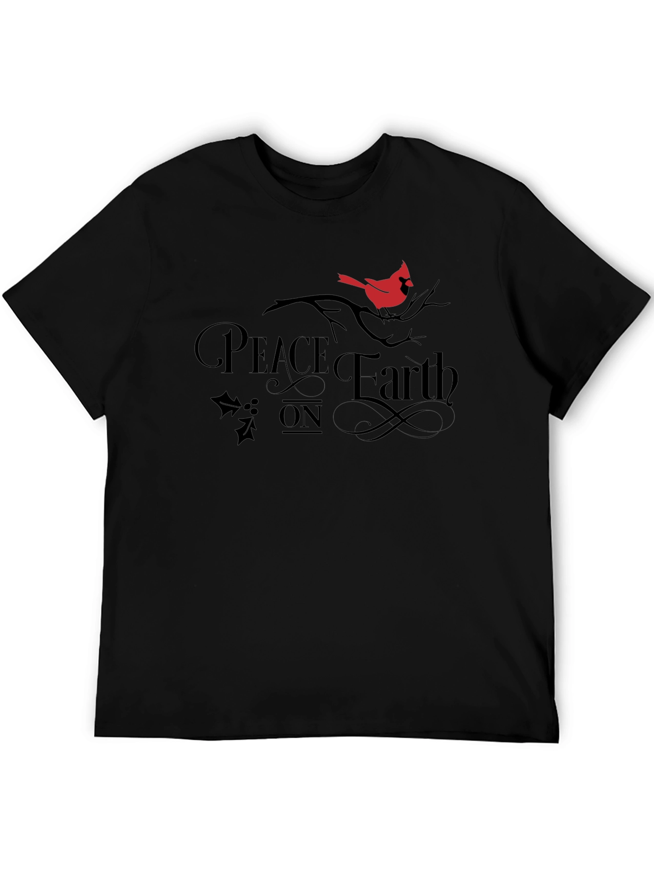 Peace On Earth Cardinal Graphic T-Shirt