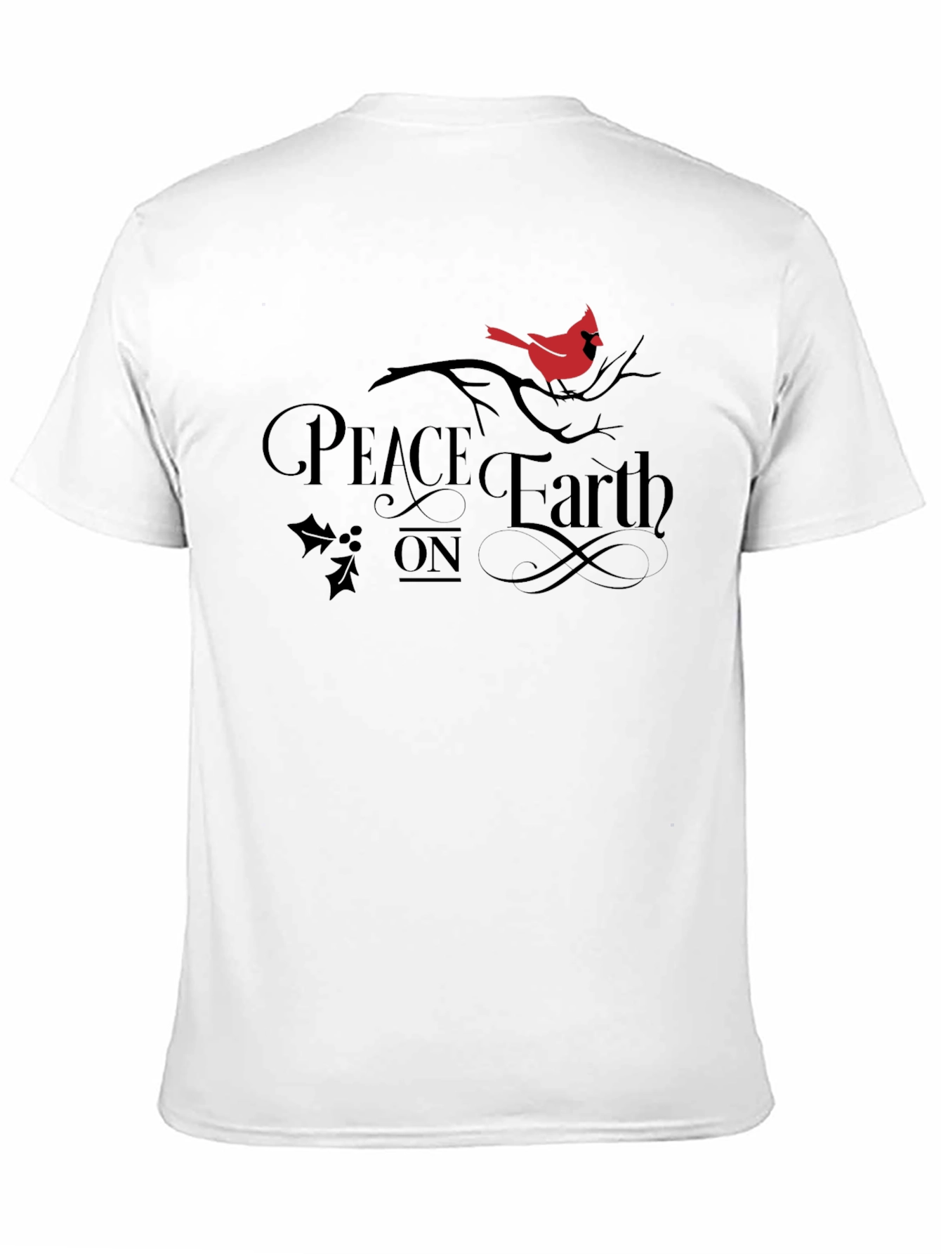 Peace On Earth Cardinal Graphic T-Shirt