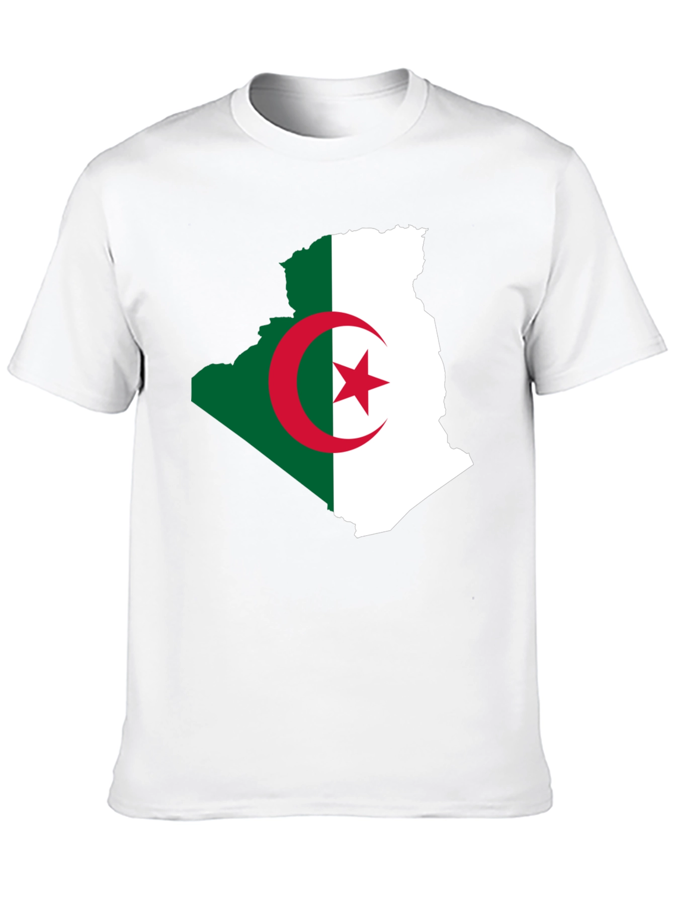 Algeria Flag Map T-Shirt - Stylish National Pride
