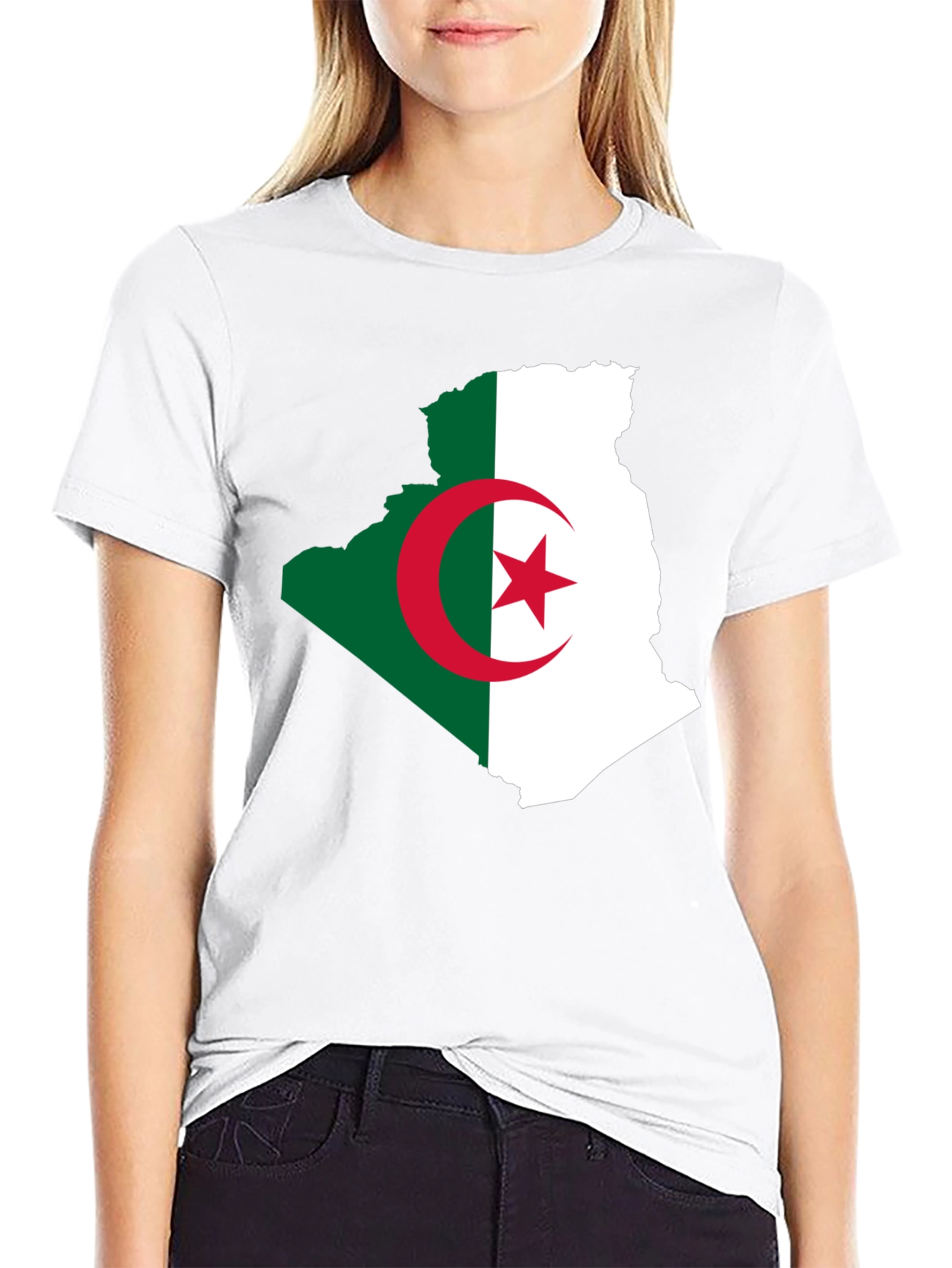 Algeria Flag Map T-Shirt - Stylish National Pride
