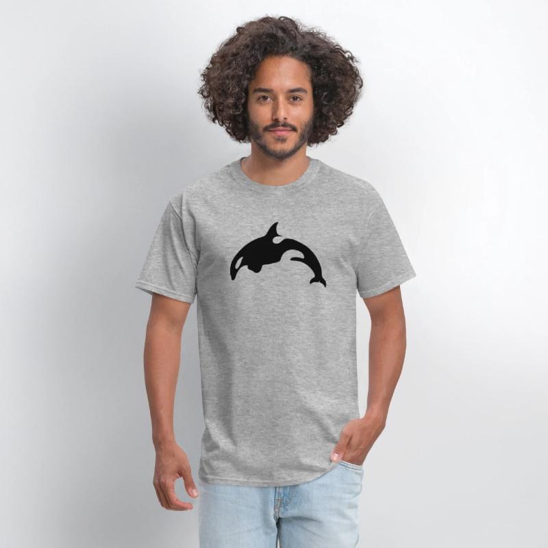 Orca Killer Whale Black Silhouette Artwork