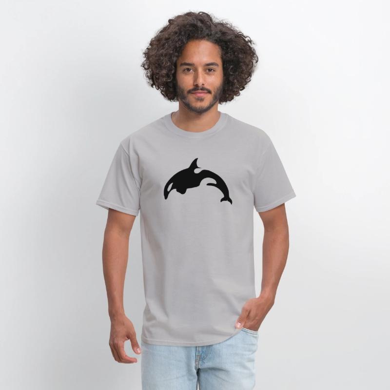 Orca Killer Whale Black Silhouette Artwork