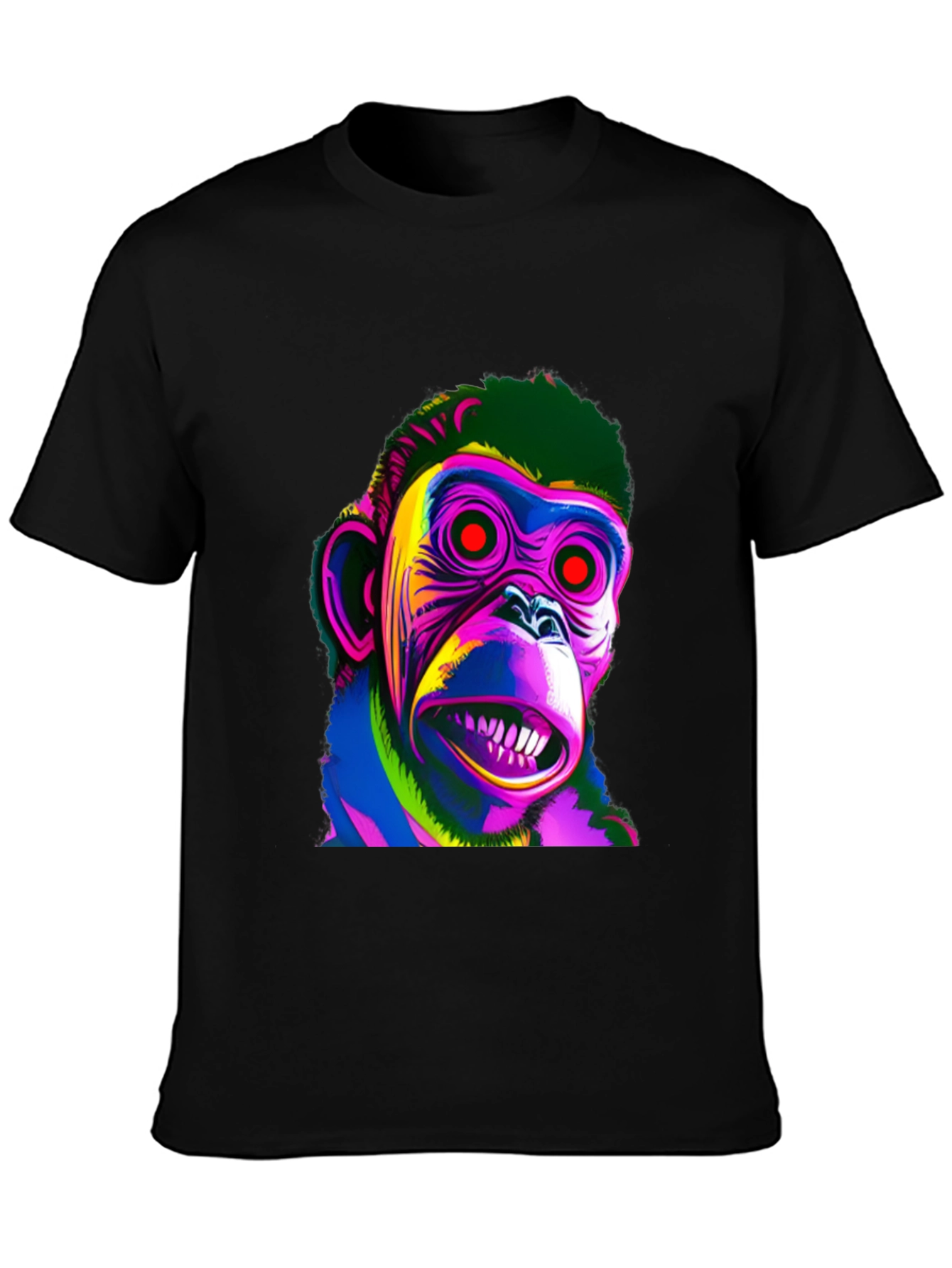 Psychedelic Monkey Graphic T-Shirt