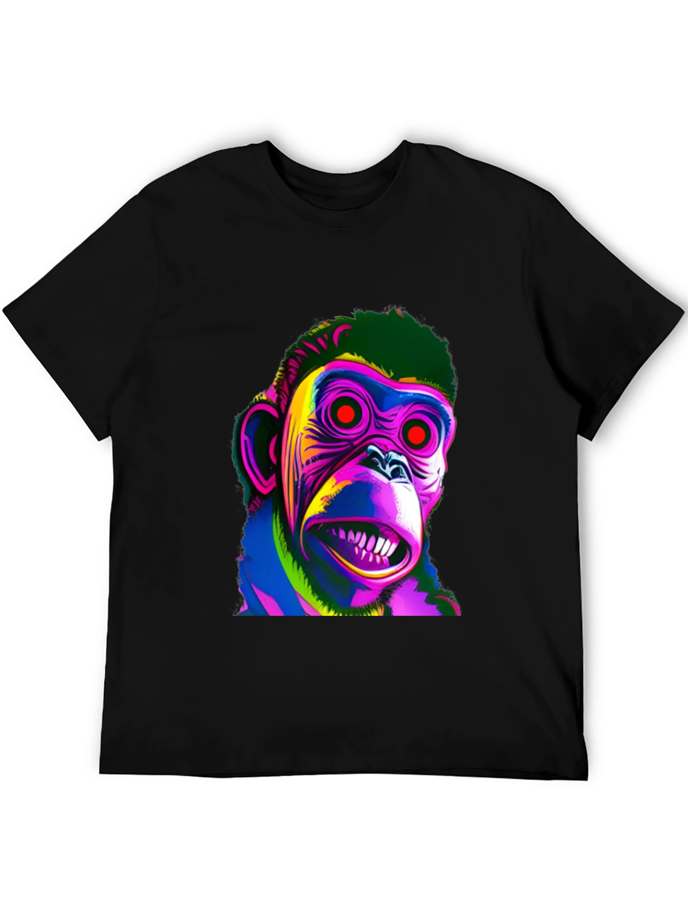 Psychedelic Monkey Graphic T-Shirt