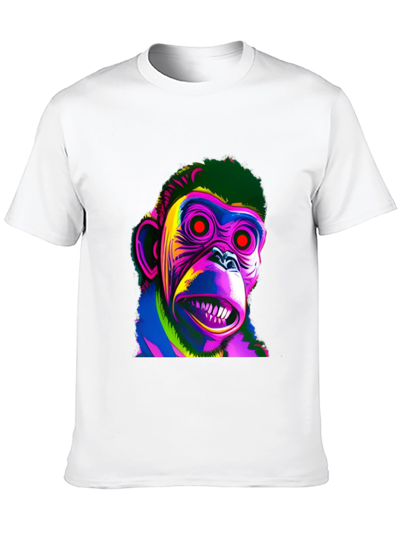 Psychedelic Monkey Graphic T-Shirt