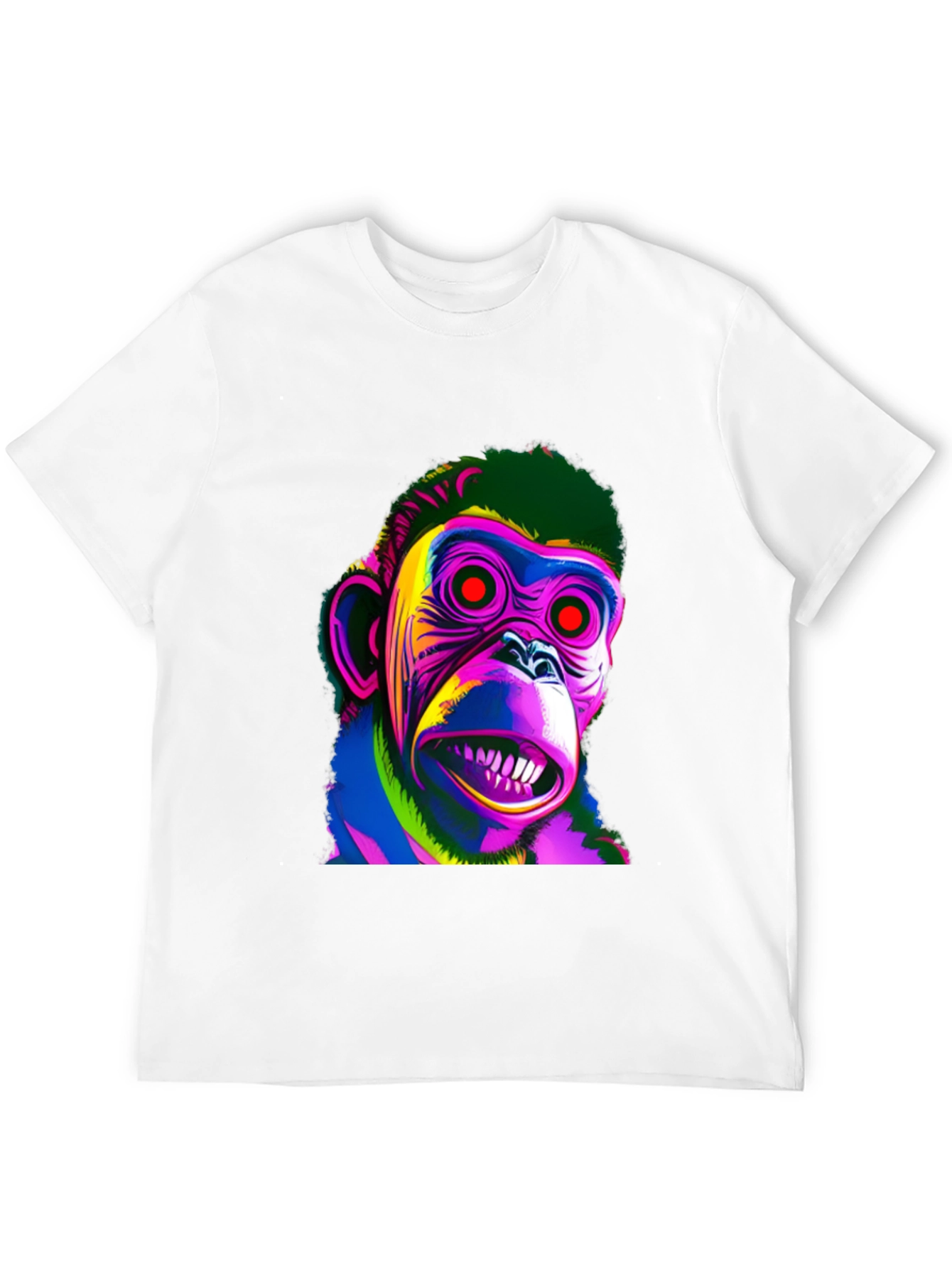 Psychedelic Monkey Graphic T-Shirt