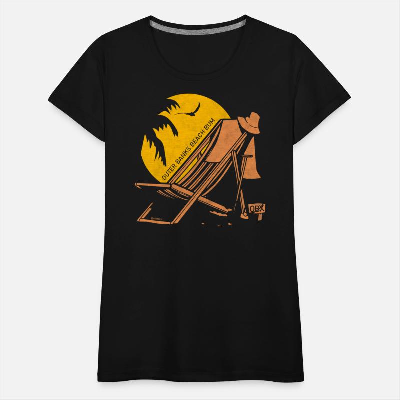 Outer Banks Beach Bum OBX Orange Vintage