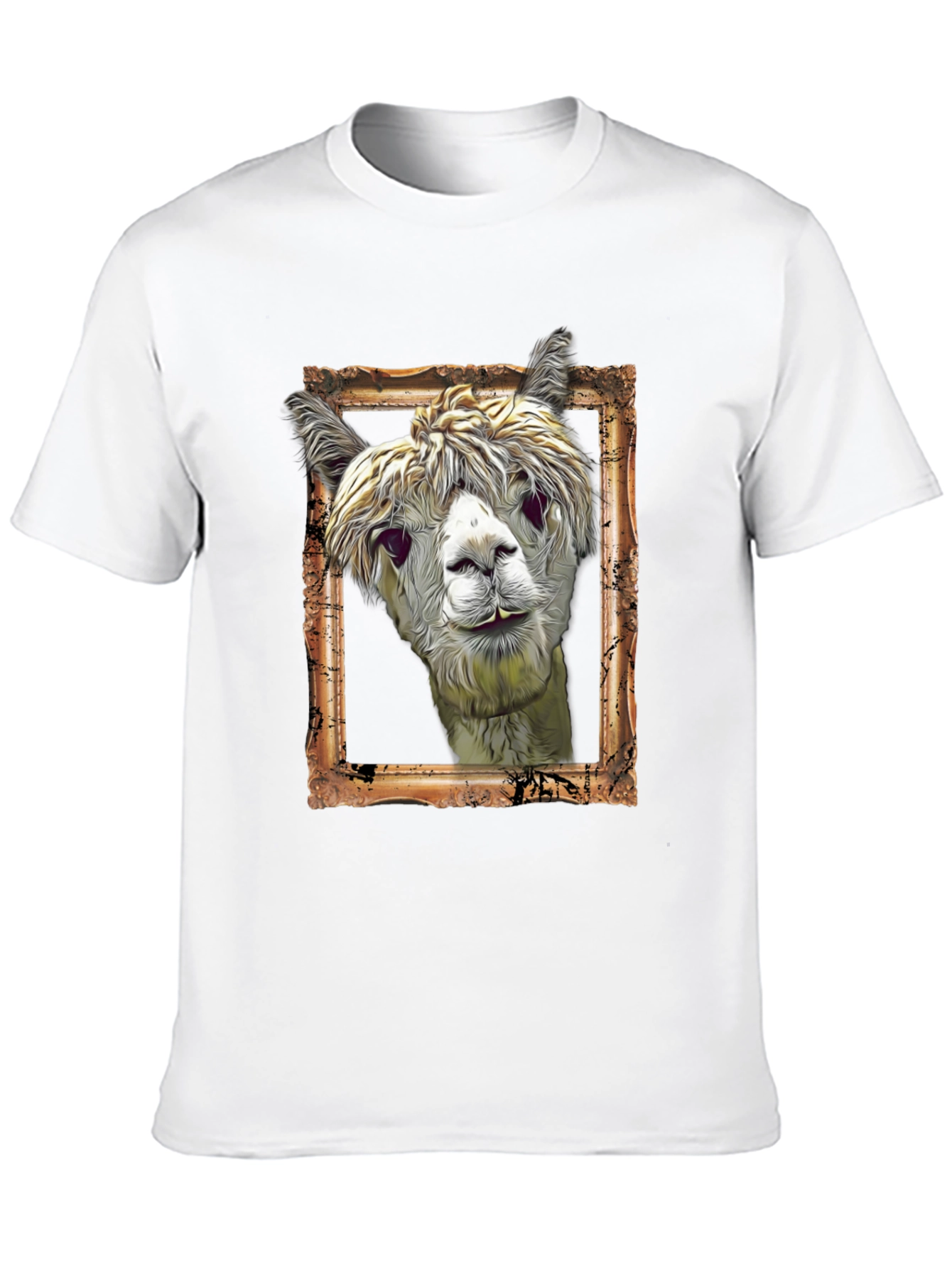 Alpaca Portrait Graphic Tee - Unique & Stylish