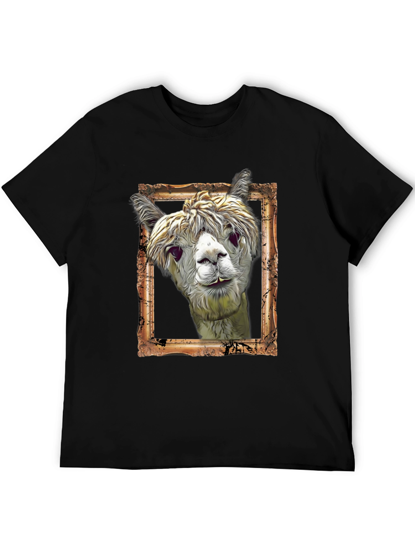 Alpaca Portrait Graphic Tee - Unique & Stylish