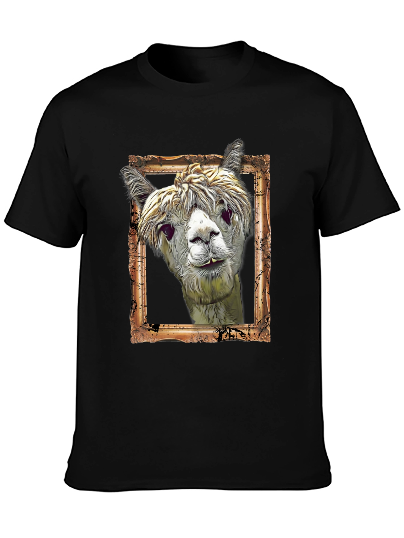 Alpaca Portrait Graphic Tee - Unique & Stylish