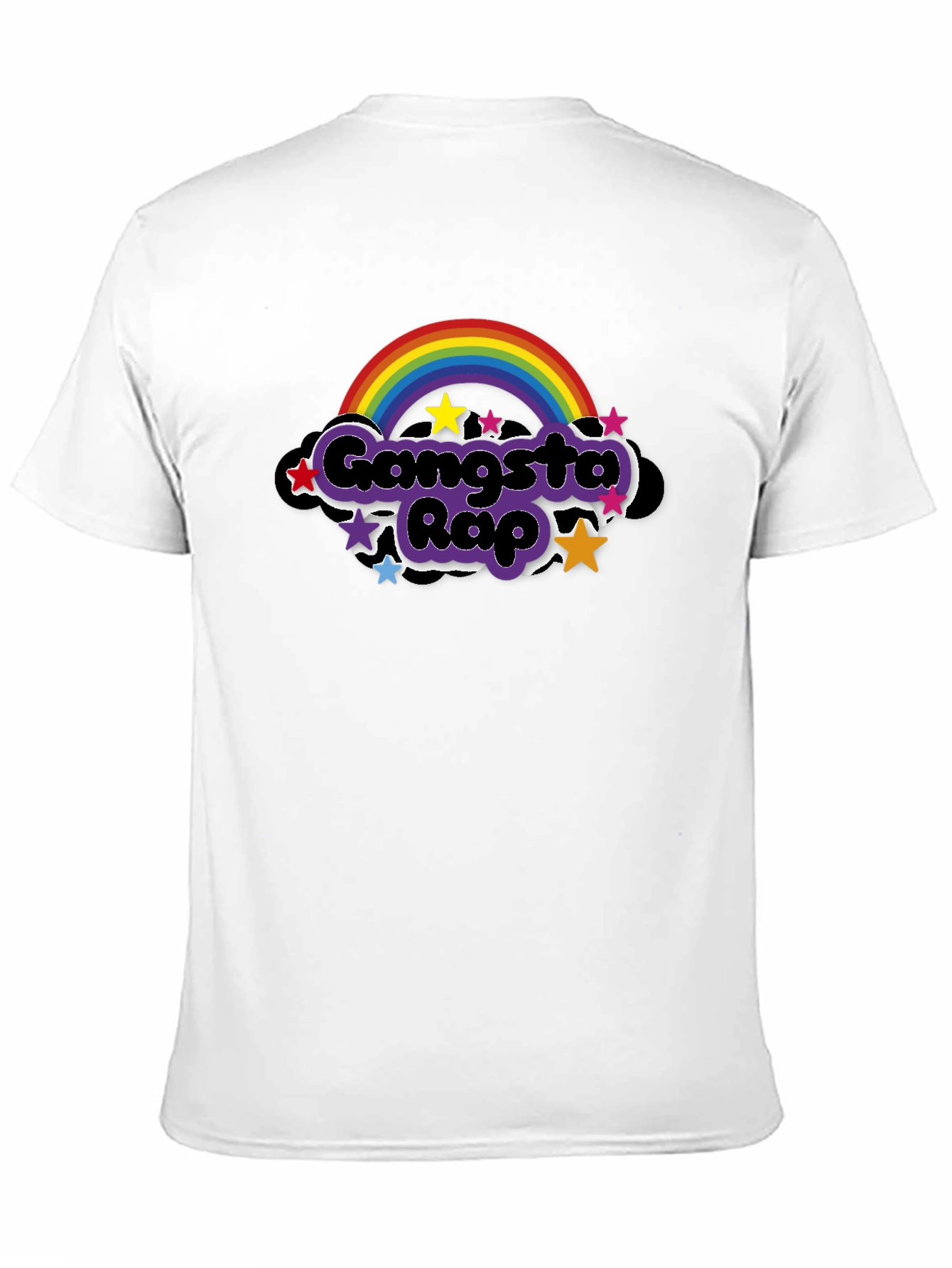 Gangsta Rap Rainbow T-Shirt - Unique Graphic Tee