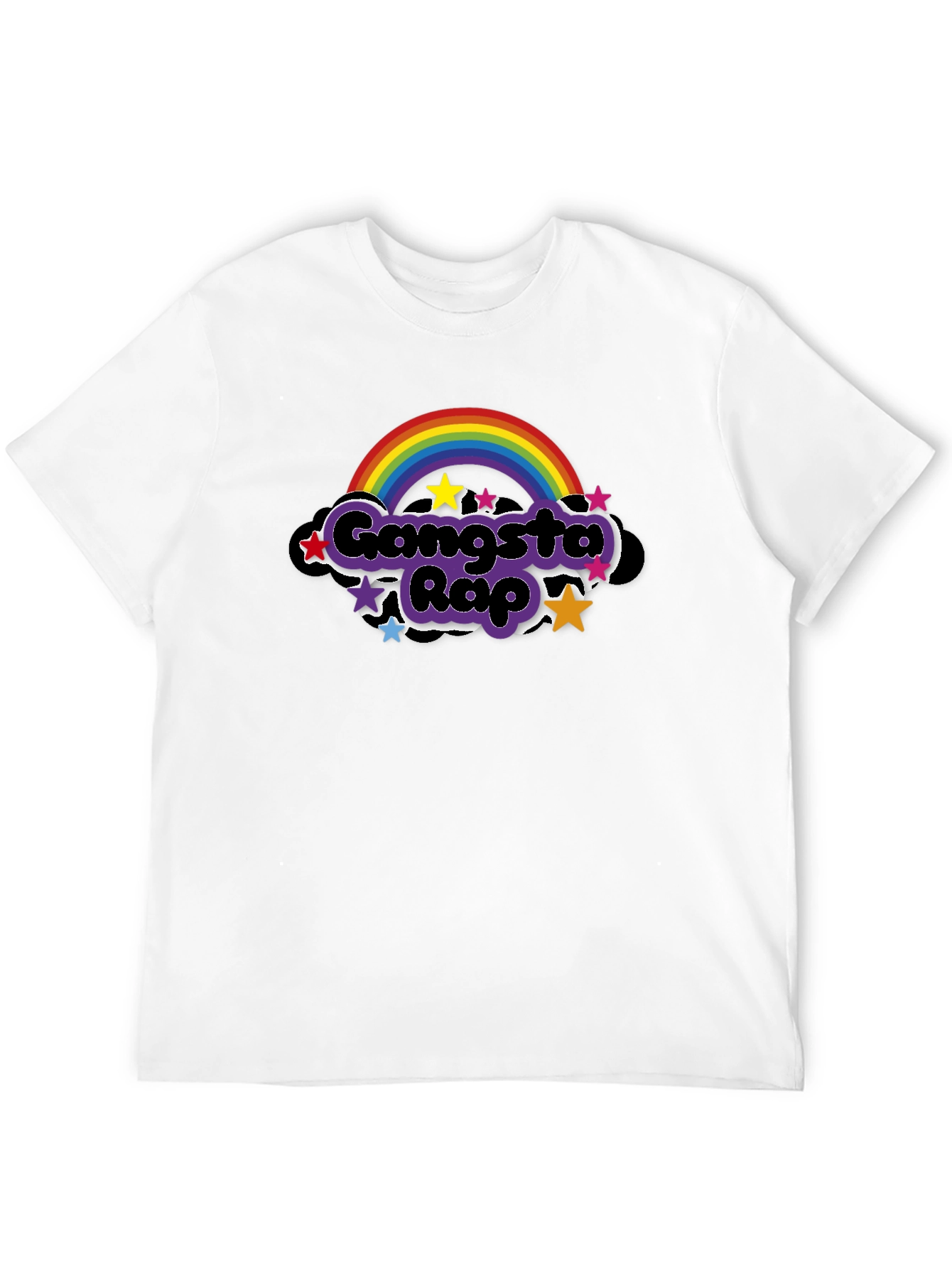 Gangsta Rap Rainbow T-Shirt - Unique Graphic Tee