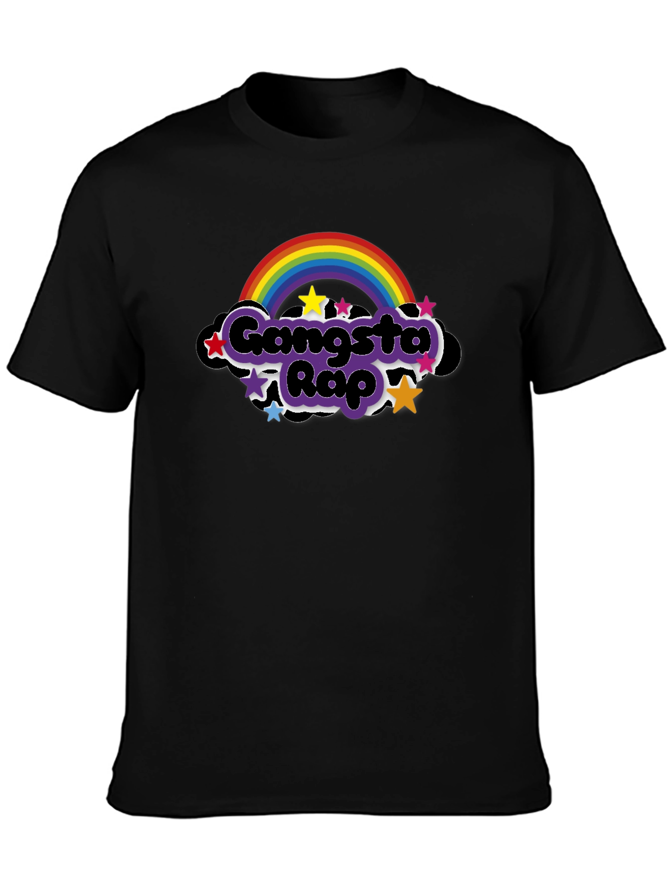 Gangsta Rap Rainbow T-Shirt - Unique Graphic Tee