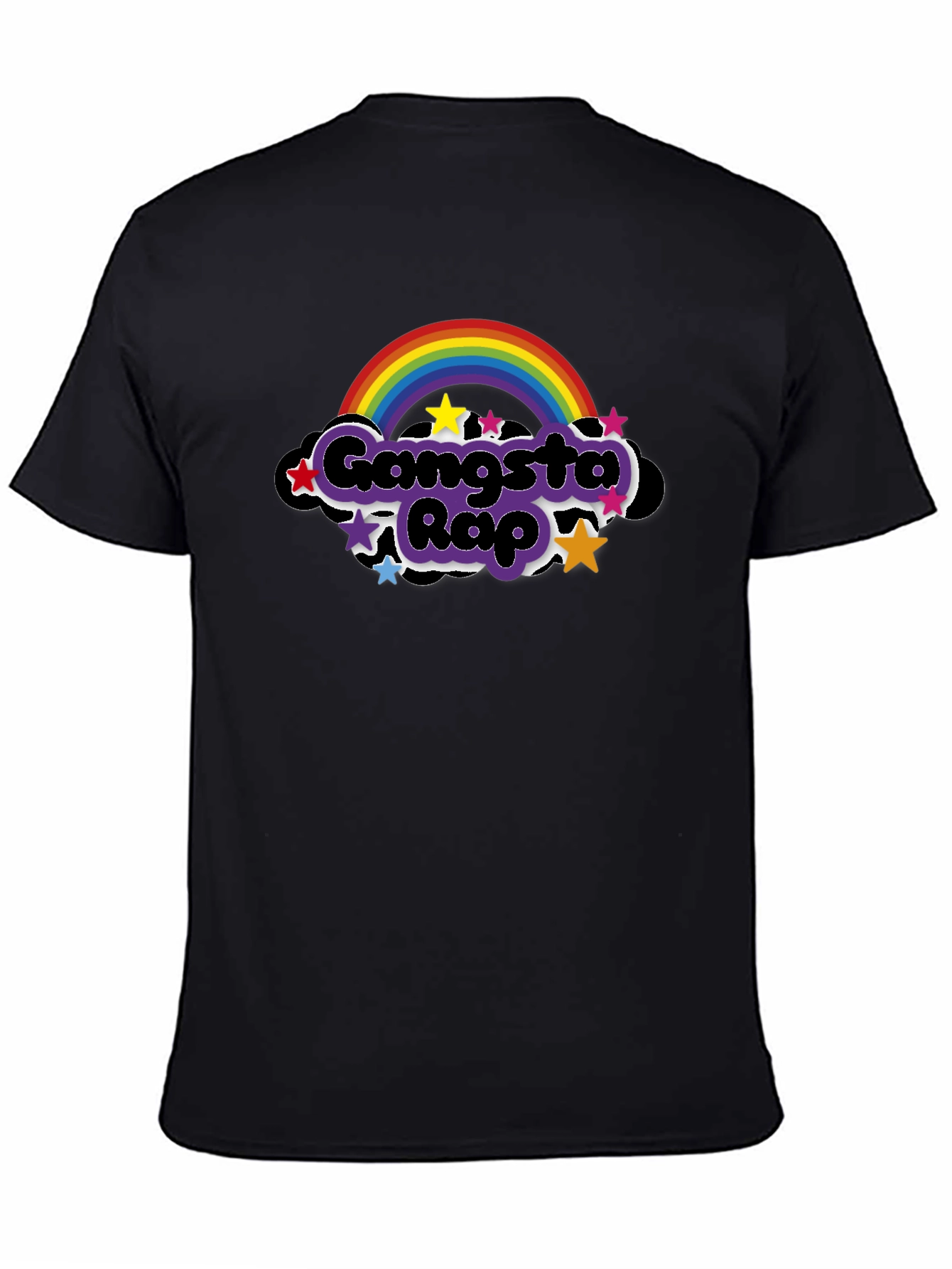 Gangsta Rap Rainbow T-Shirt - Unique Graphic Tee