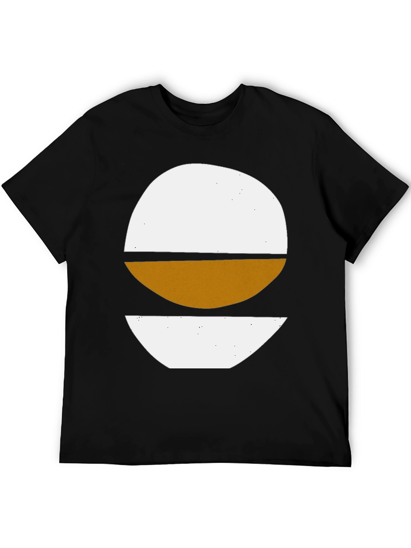 Abstract Graphic Tee - Modern Art Black T-Shirt
