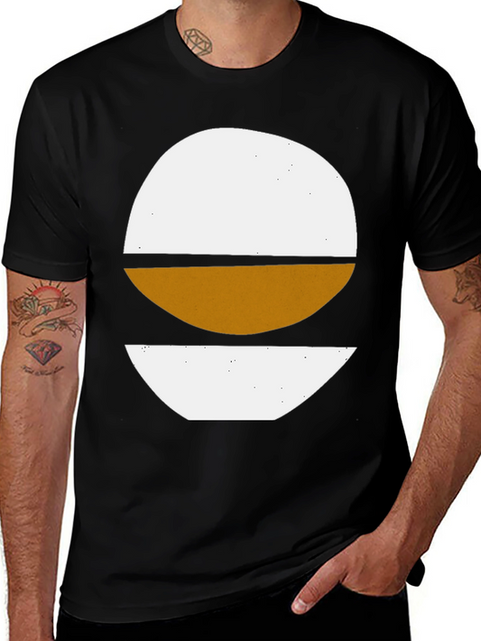 Abstract Graphic Tee - Modern Art Black T-Shirt
