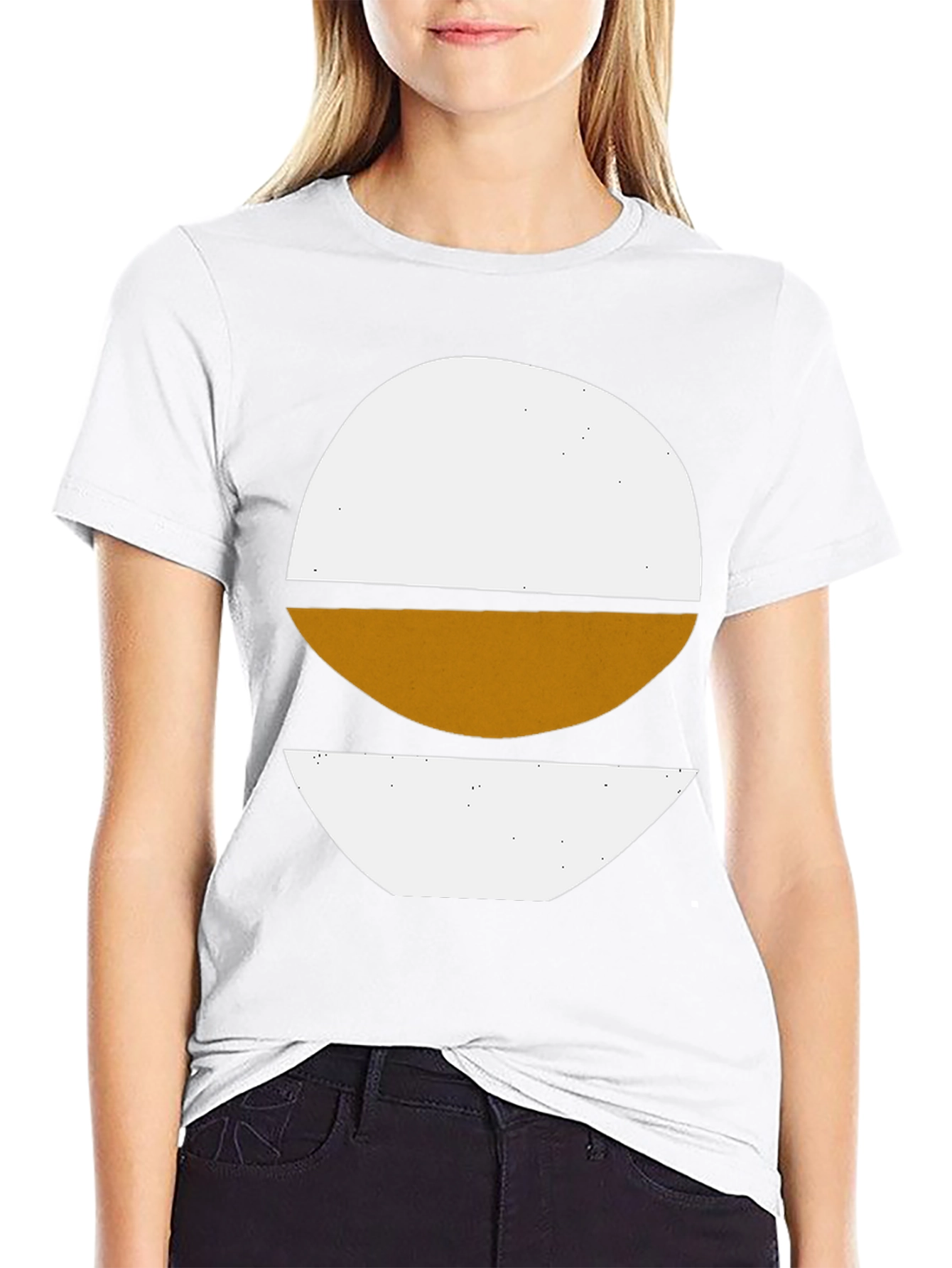Abstract Graphic Tee - Modern Art Black T-Shirt