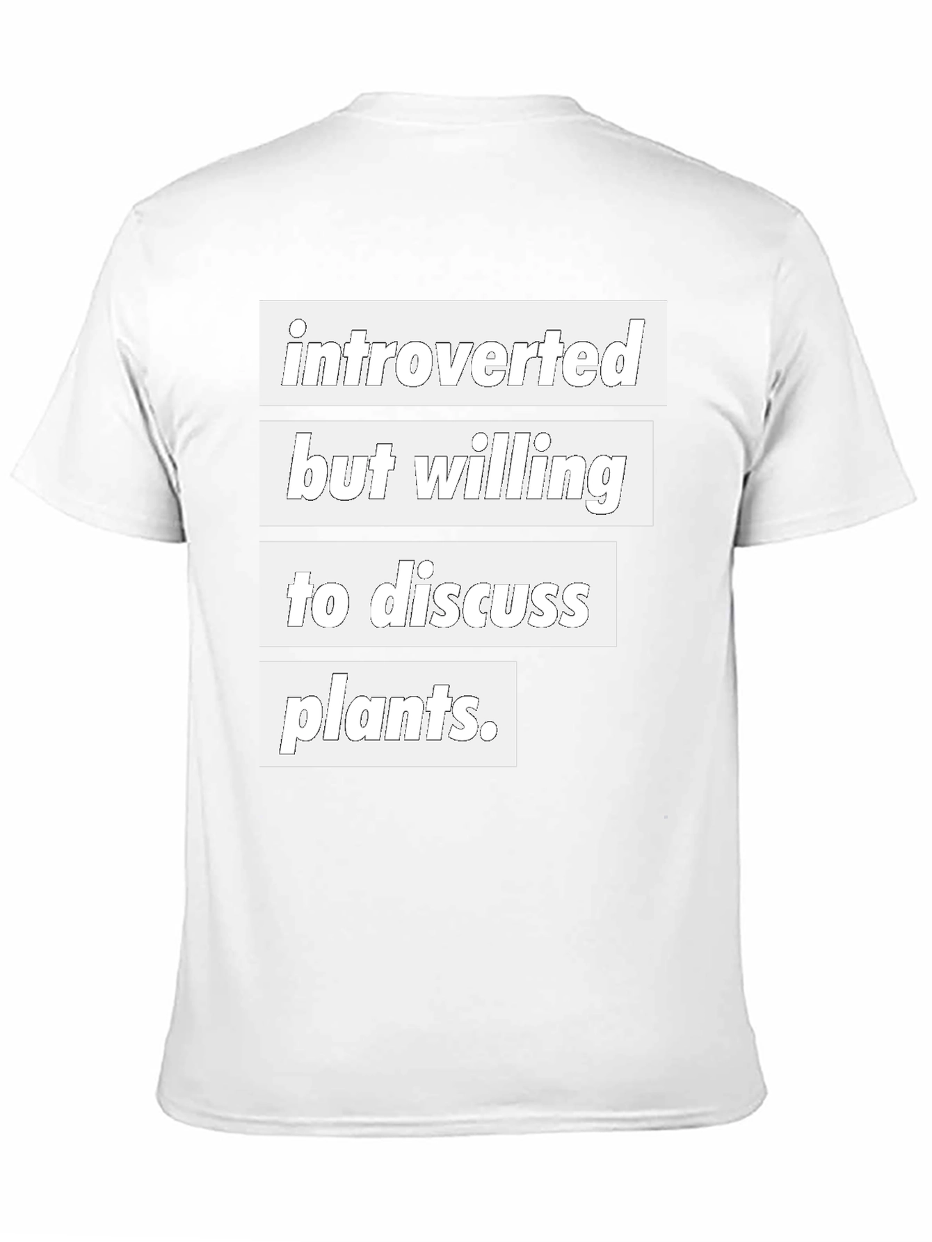Introverted Plant Lover T-Shirt - Black