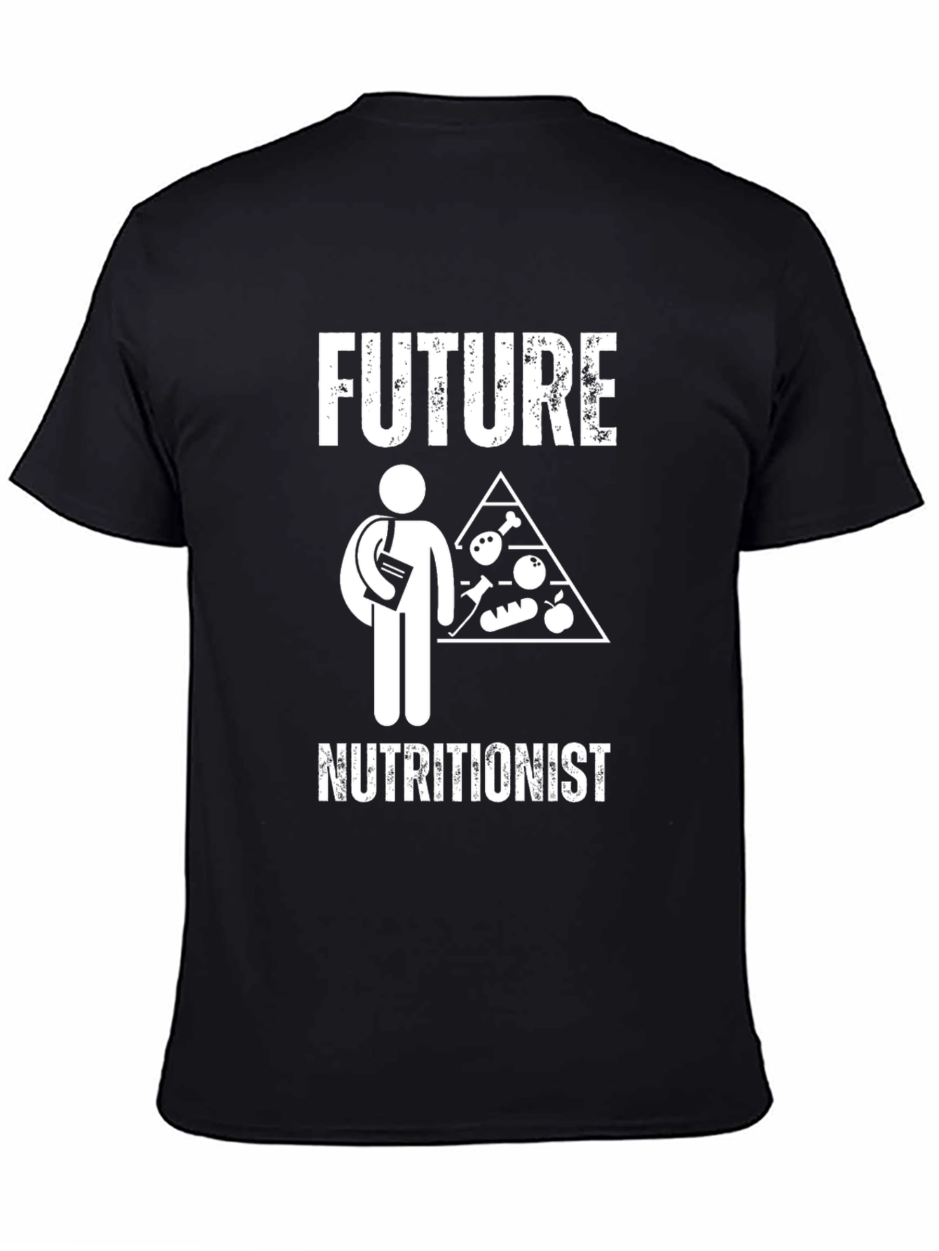 Future Nutritionist Black T-Shirt - Study in Style