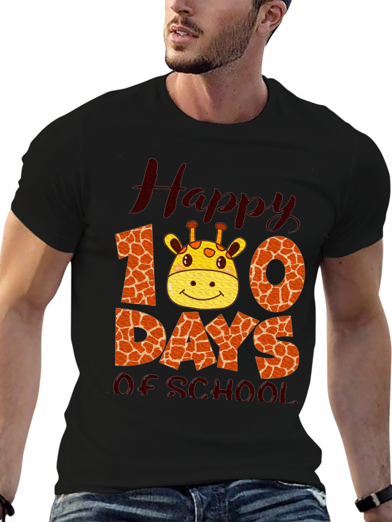 Happy 100 Days of School Giraffe T-Shirt