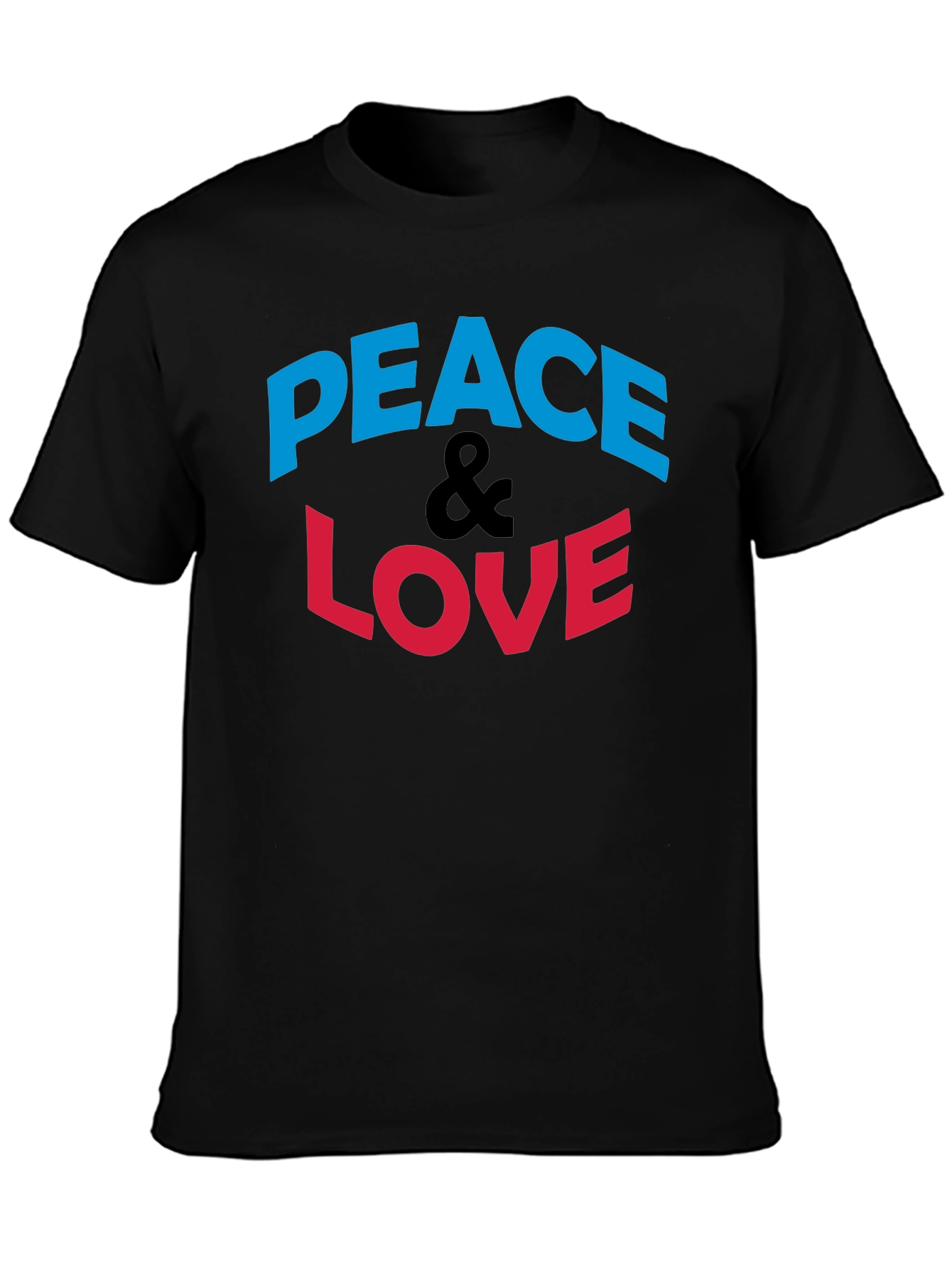 Peace & Love Graphic Print T-Shirt