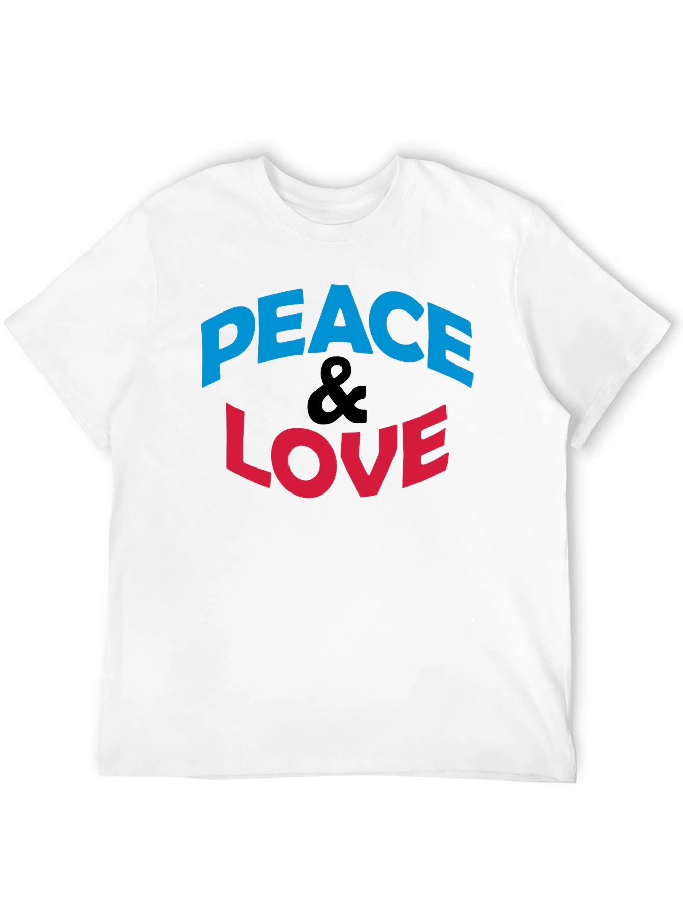 Peace & Love Graphic Print T-Shirt