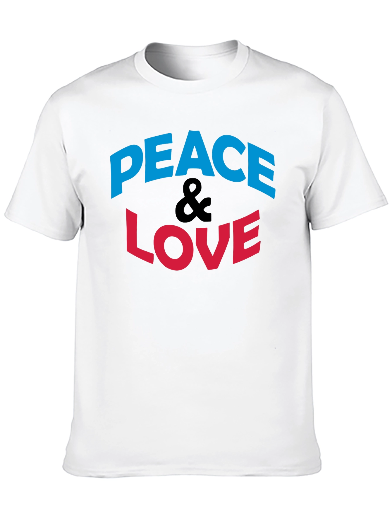 Peace & Love Graphic Print T-Shirt