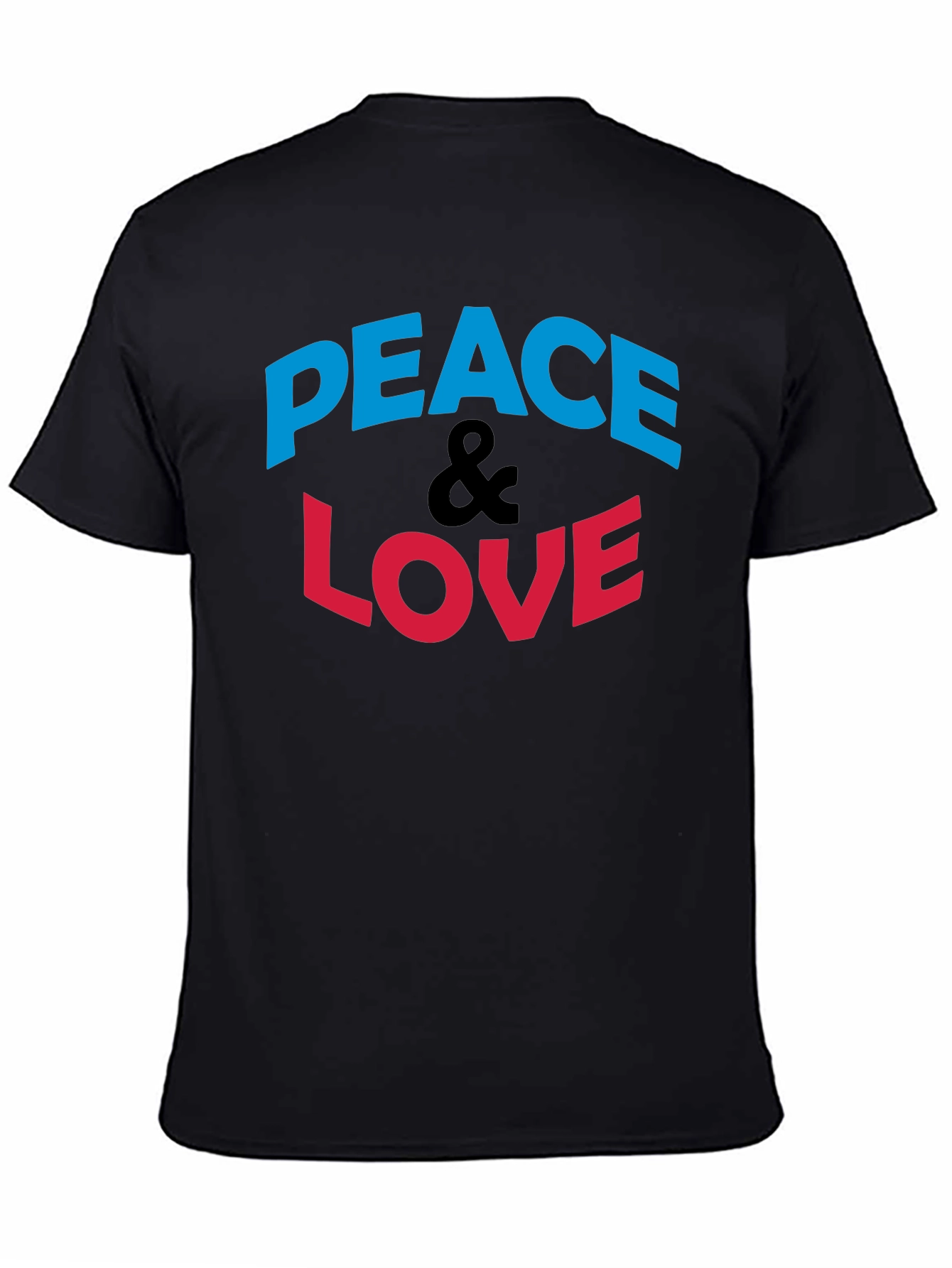 Peace & Love Graphic Print T-Shirt