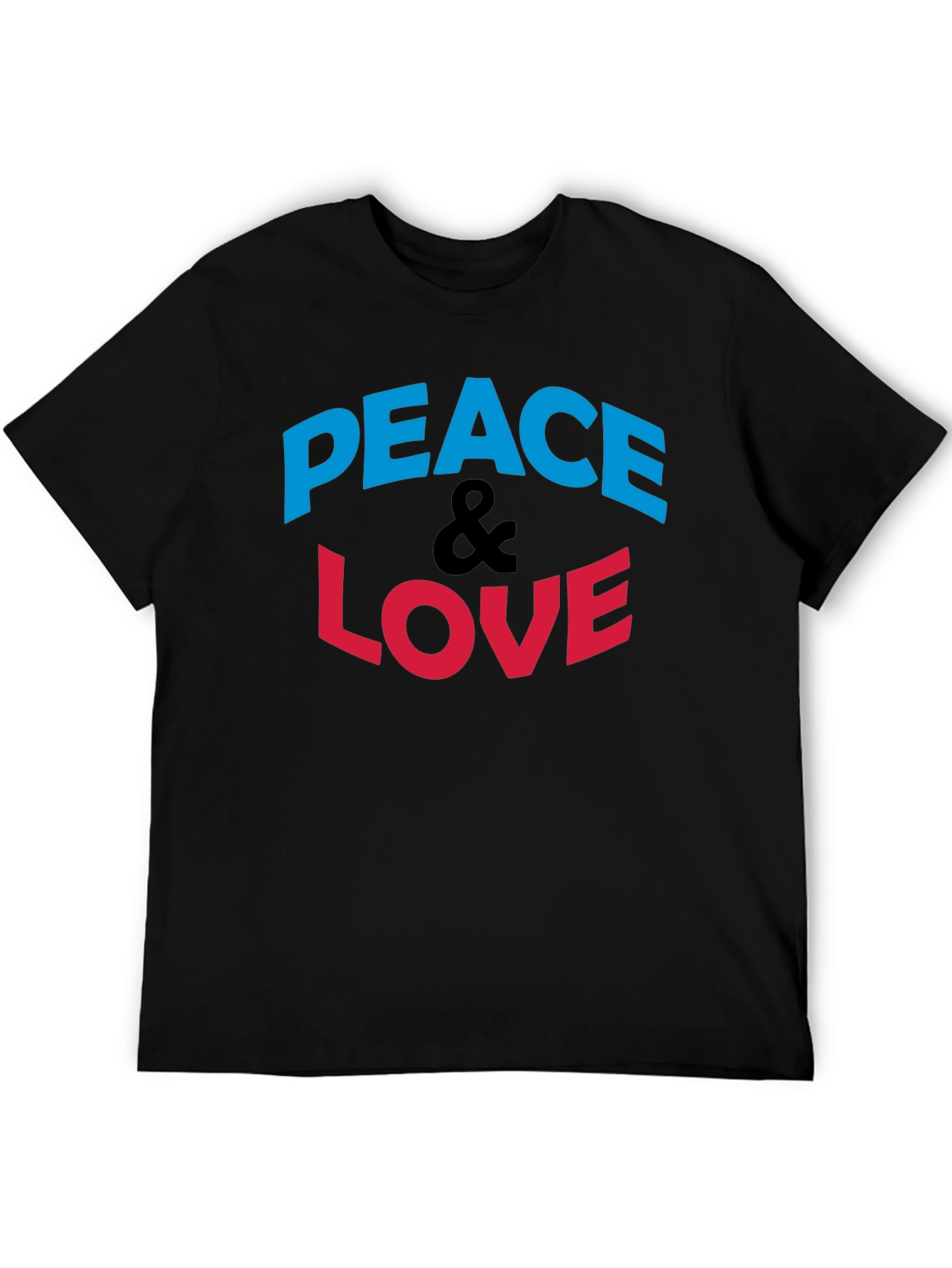 Peace & Love Graphic Print T-Shirt