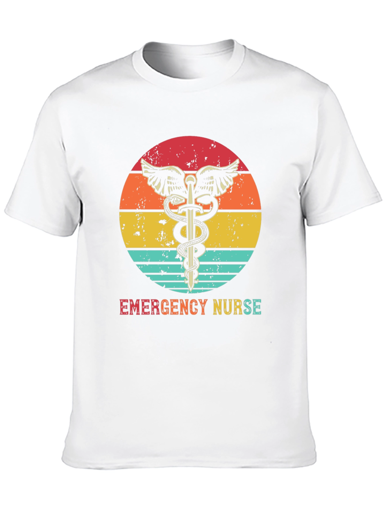 Emergency Nurse Retro T-Shirt Medical Hero Tee