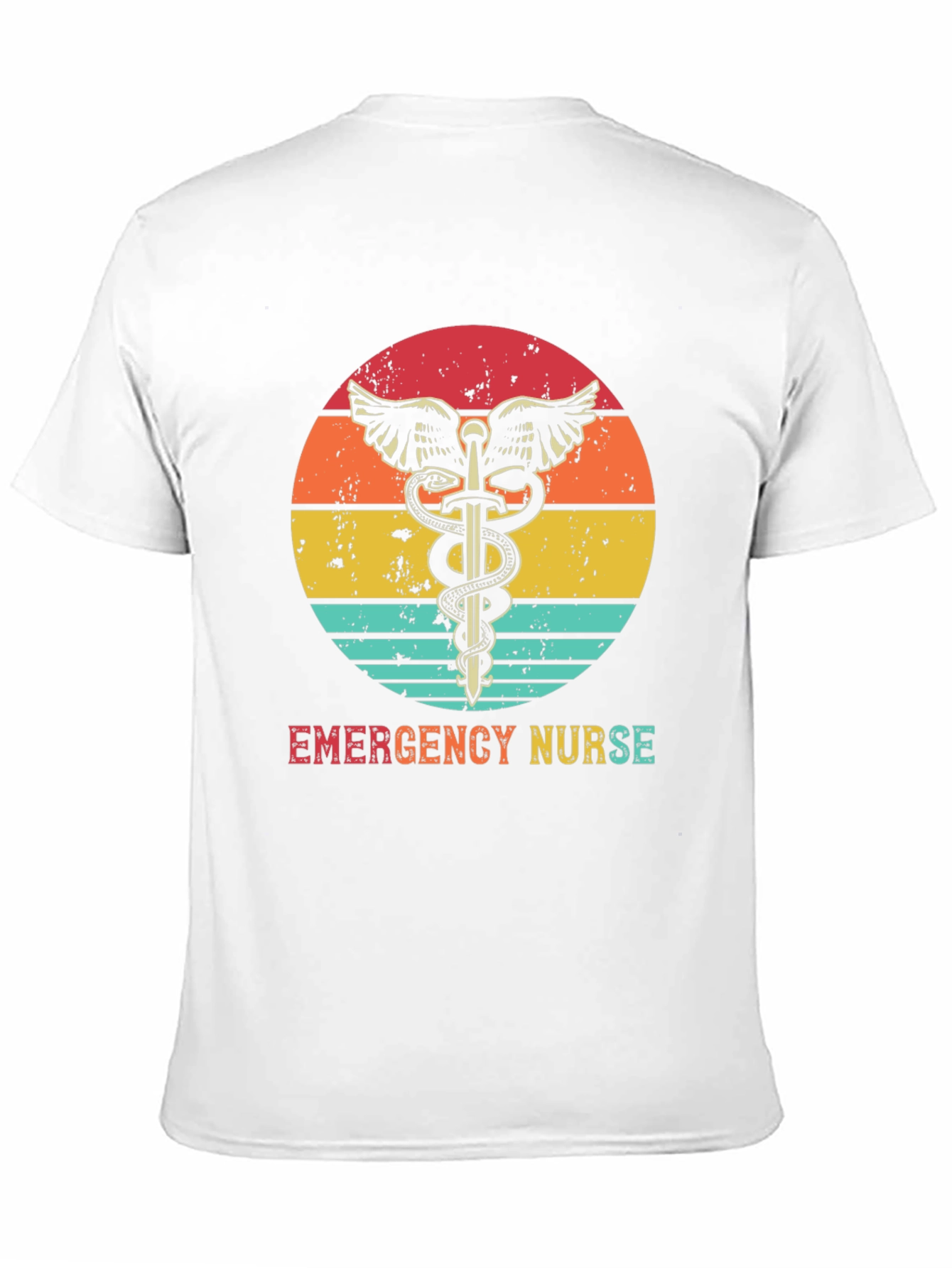 Emergency Nurse Retro T-Shirt Medical Hero Tee