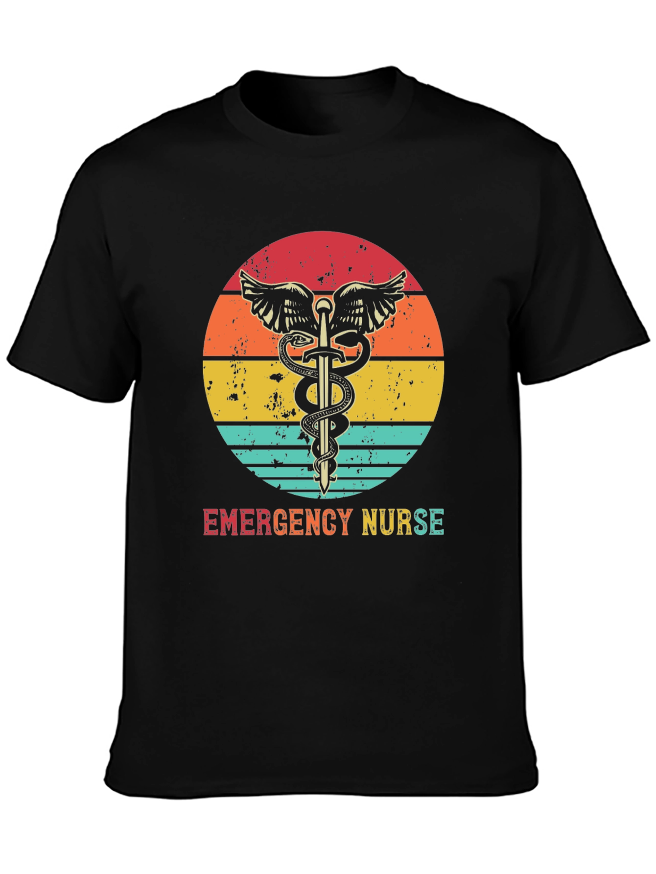 Emergency Nurse Retro T-Shirt Medical Hero Tee