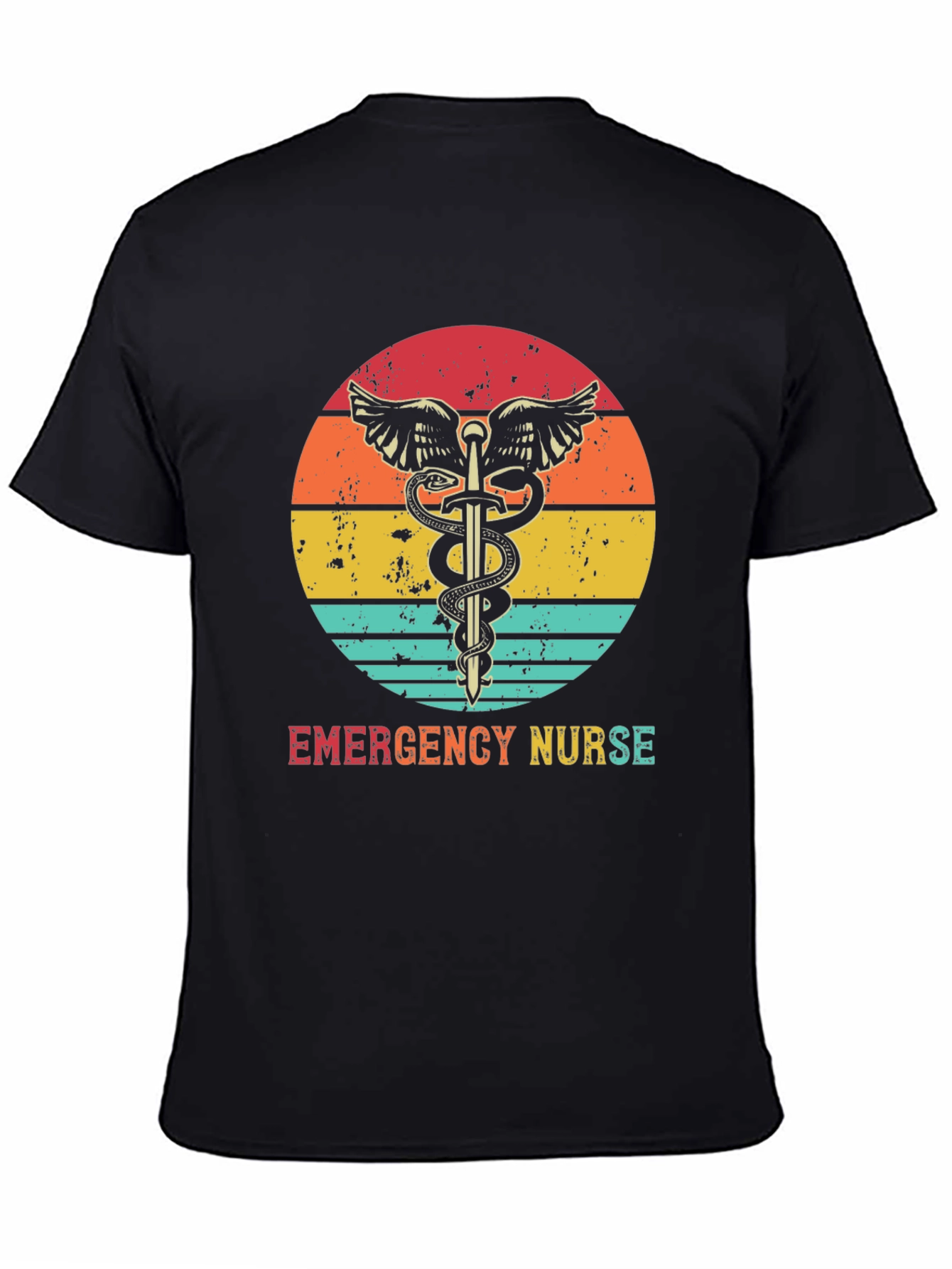 Emergency Nurse Retro T-Shirt Medical Hero Tee