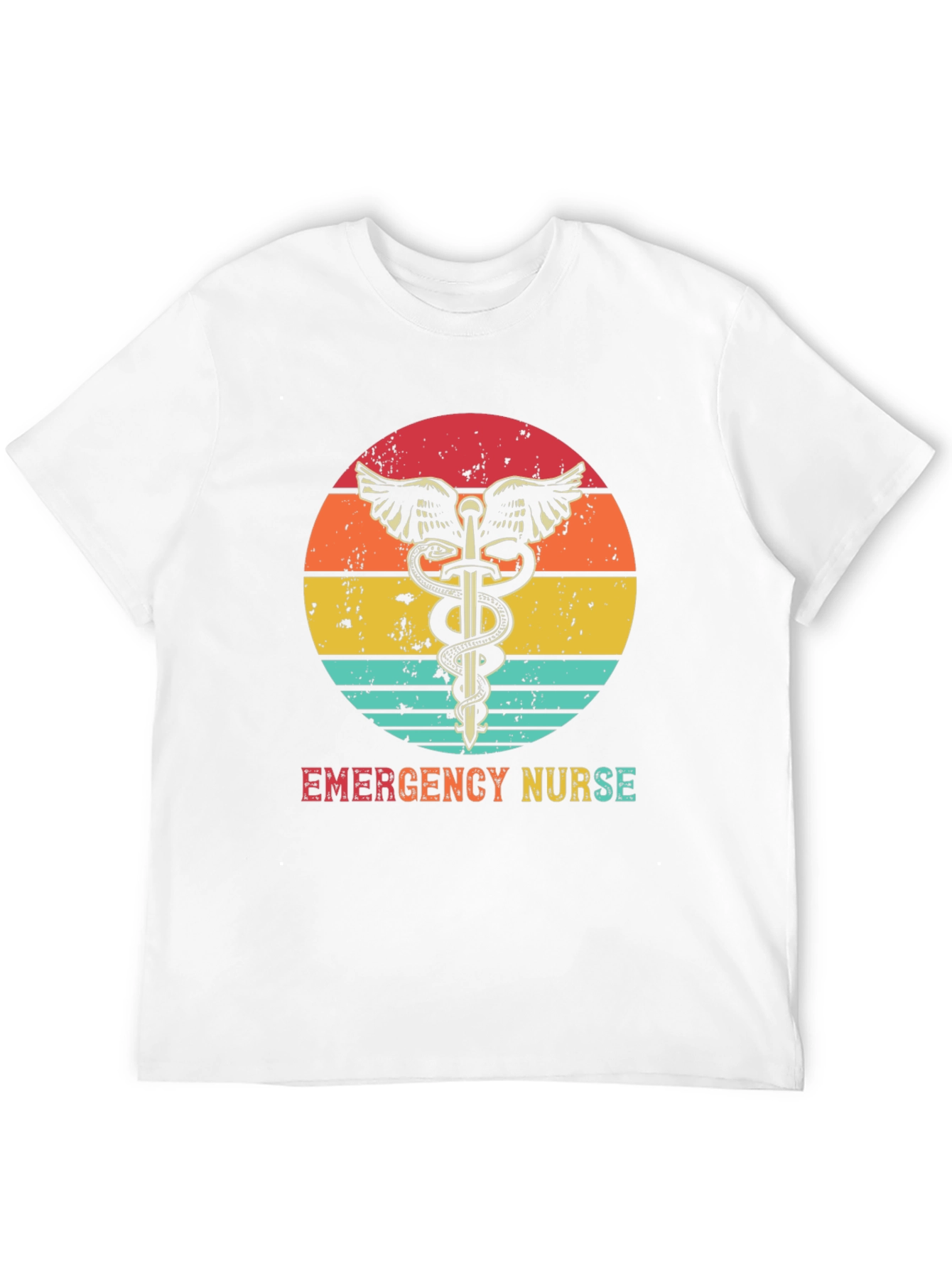 Emergency Nurse Retro T-Shirt Medical Hero Tee